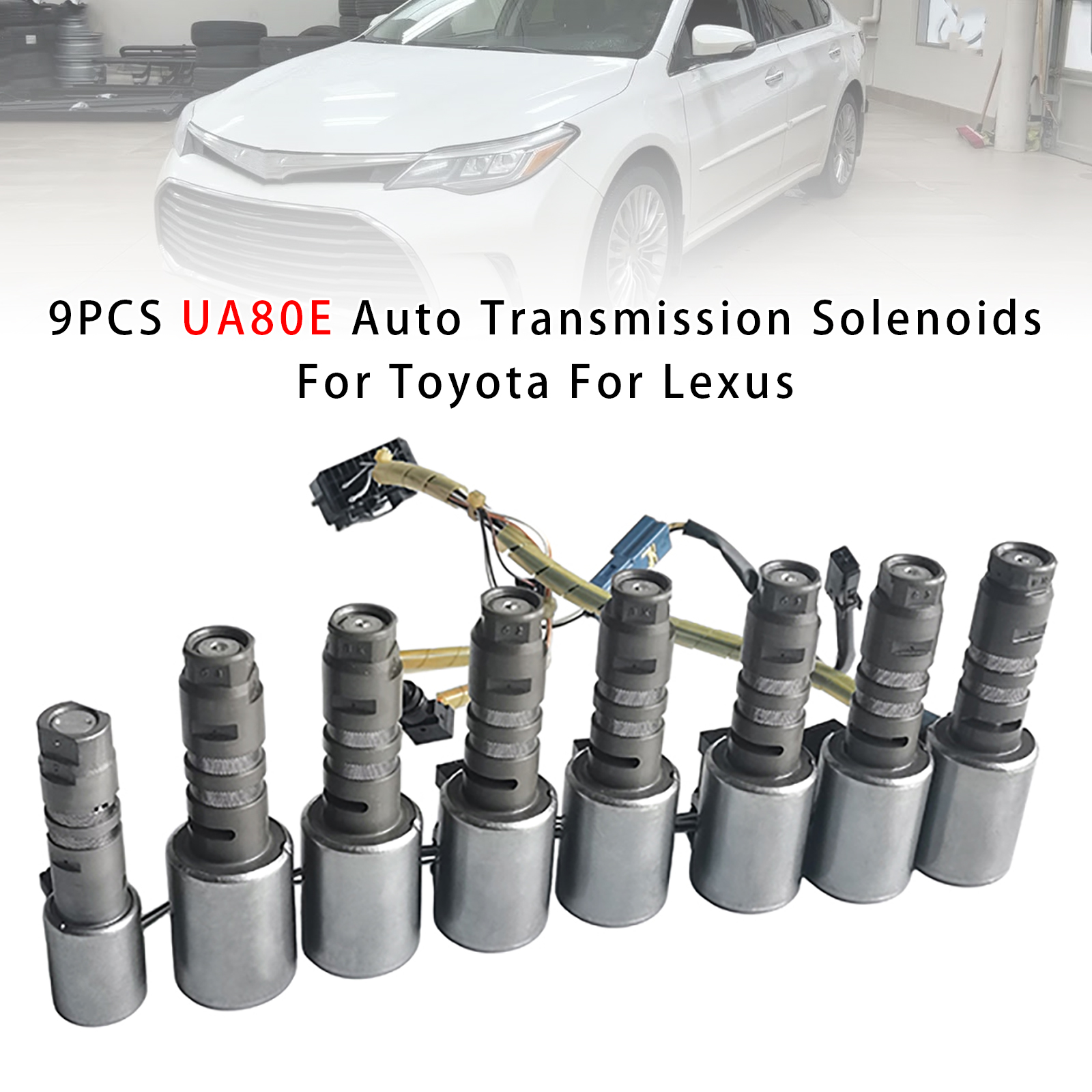 2016-up Toyota Sienna 9PCS UA80E Auto Transmission Solenoids Generic