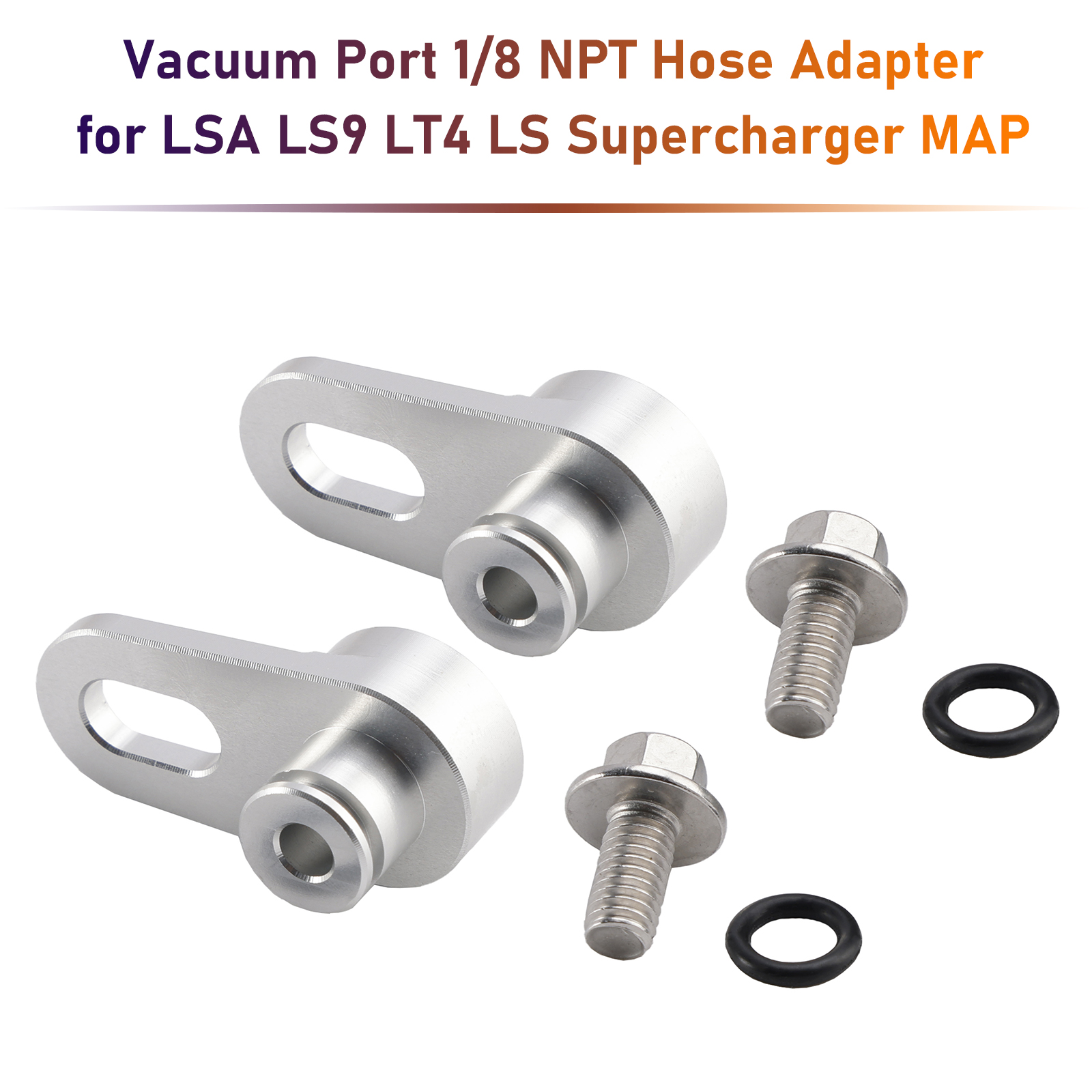 LSA LS9 LT4 LS Supercharger MAP Vacuum Port 1/8 NPT Hose Adapter Generic