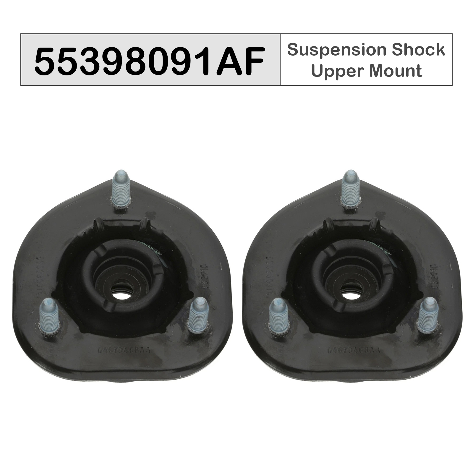 2006-2024 Ram 1500 2PCS Suspension Shock Upper Mount 55398091AF 55398091AE Generic