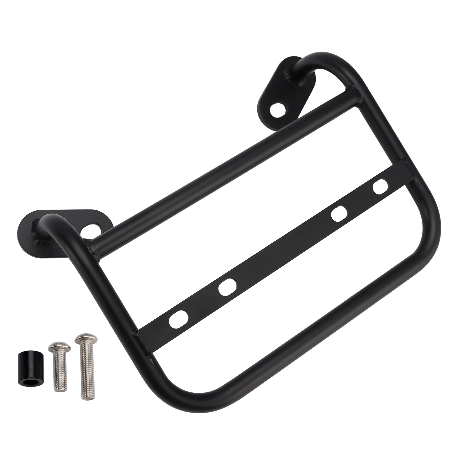 2024-2025 BMW R12 Left Luggage Rack Side Saddle Bag Mount Bracket Black Steel Black Generic