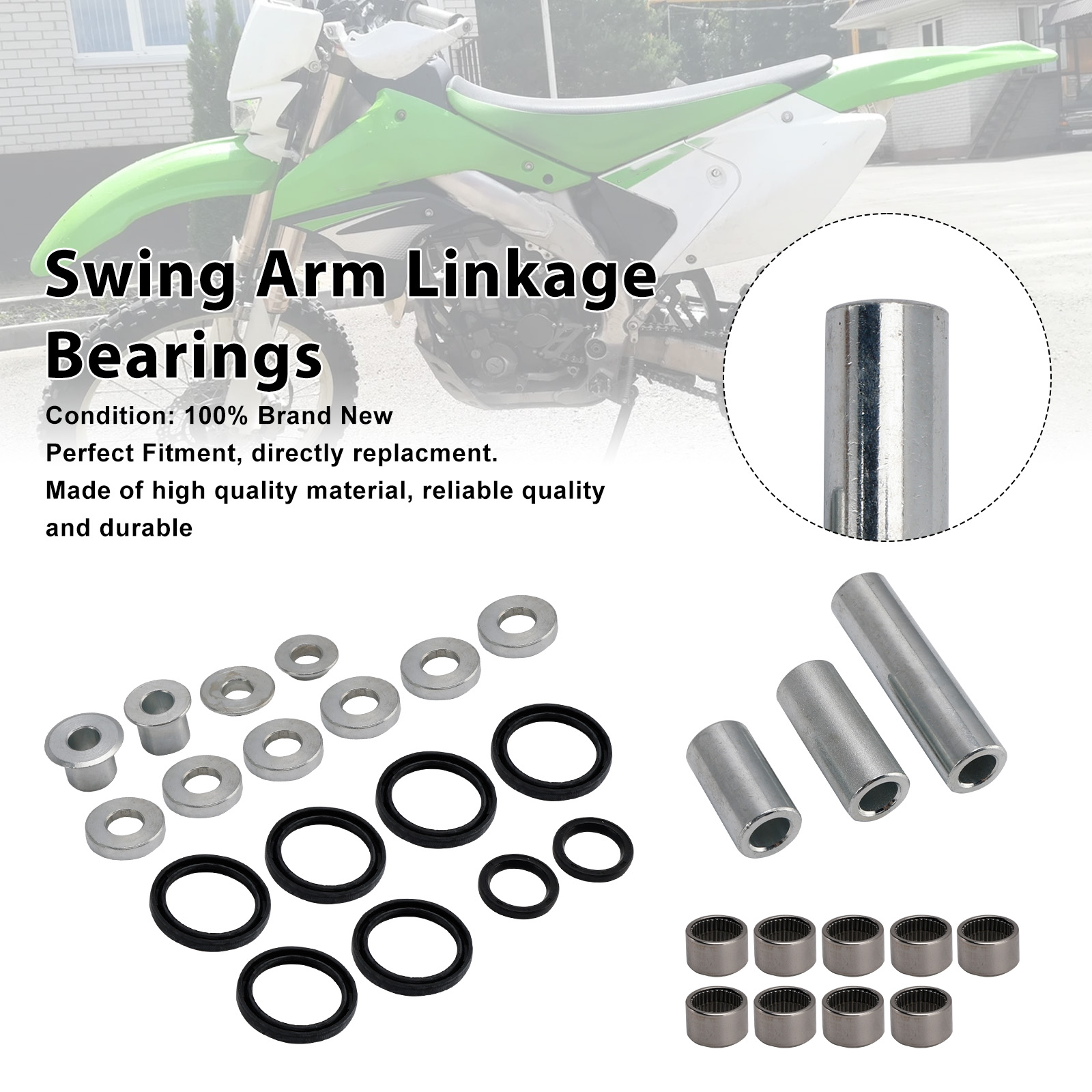 2006-2018 Kawasaki KLX450R KX250 KX250F KX450F Swing Arm Linkage Bearings 27-1137 Generic