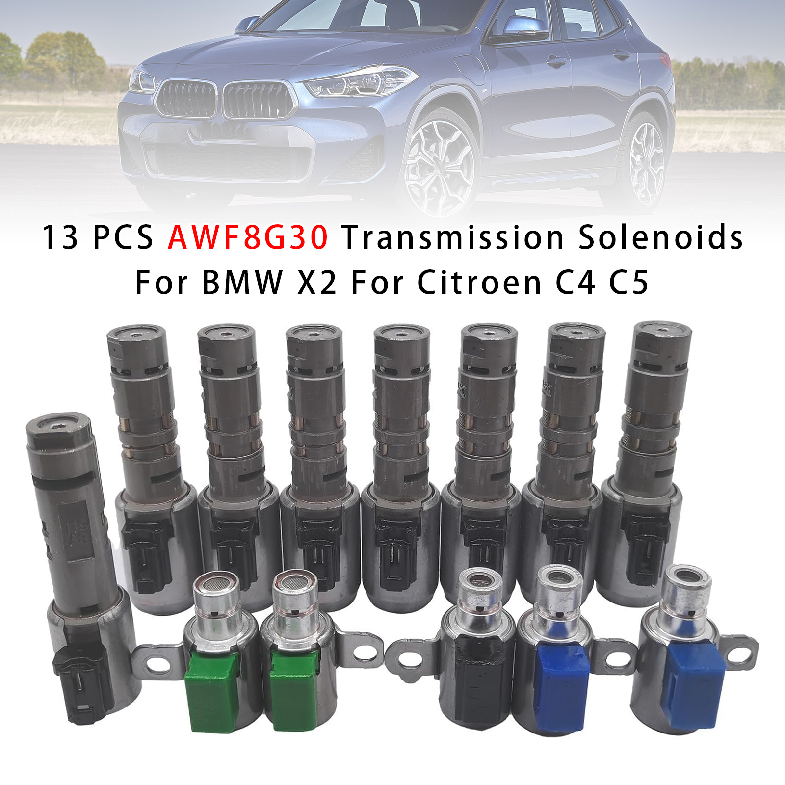 BMW X2 13 PCS AWF8G30 Transmission Solenoids 8G30 Generic