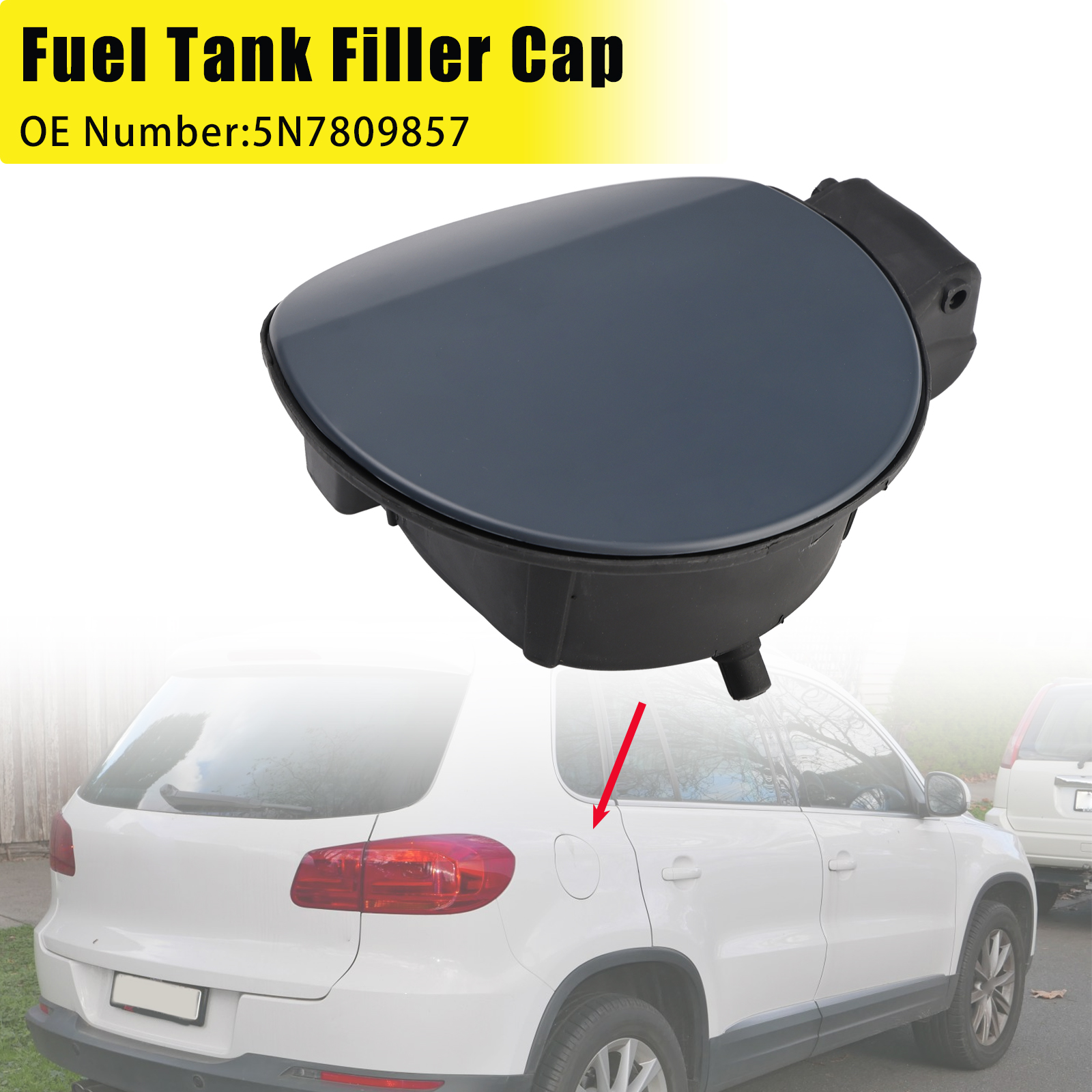 2002-2018 Volkswagen TIGUAN/ VAN Fuel Tank Filler Cap 5N7809857 Generic