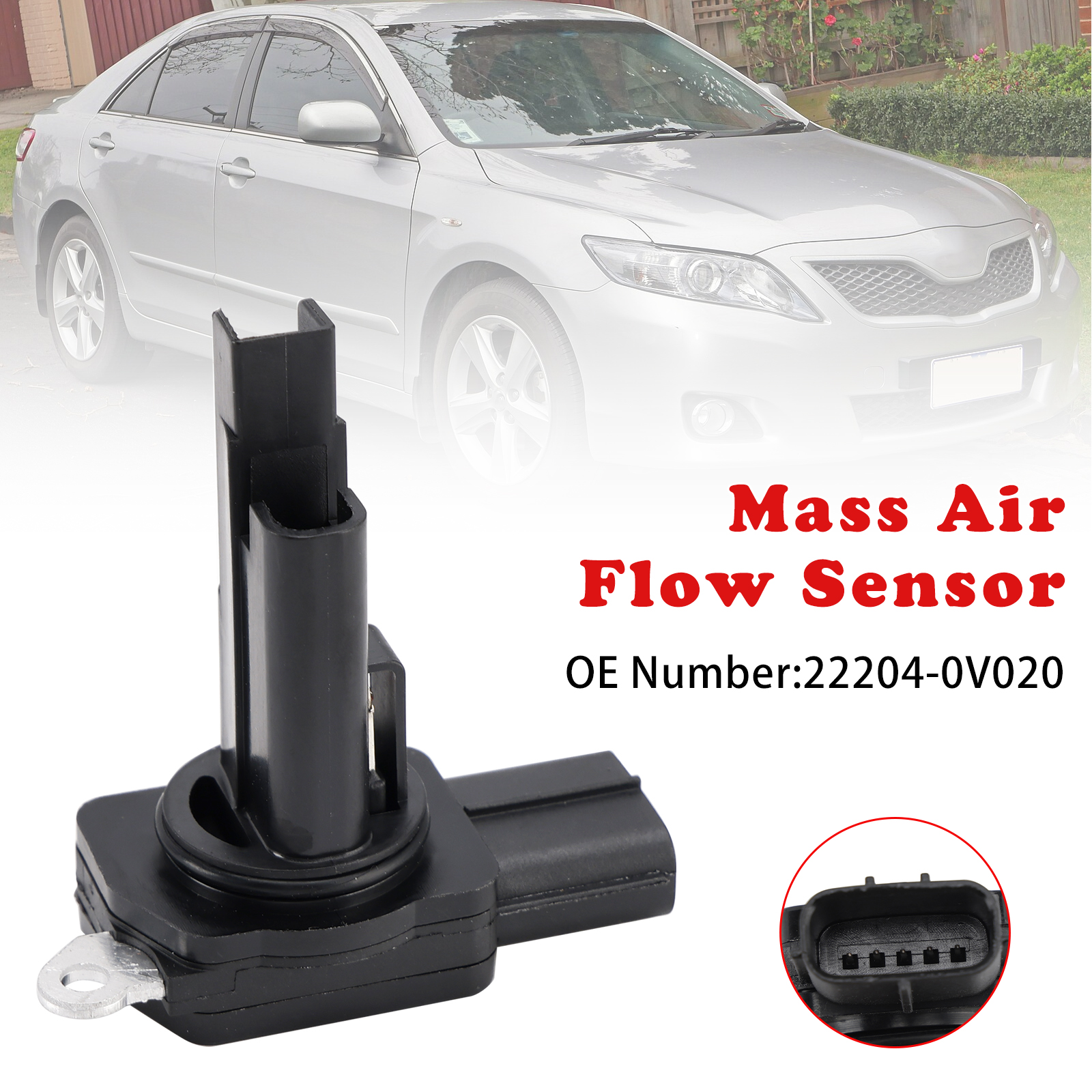 Toyota Camry RAV4 Lexus 2.4L 2.5L Mass Air Flow Meter MAF Sensor 22204-0V020 Generic
