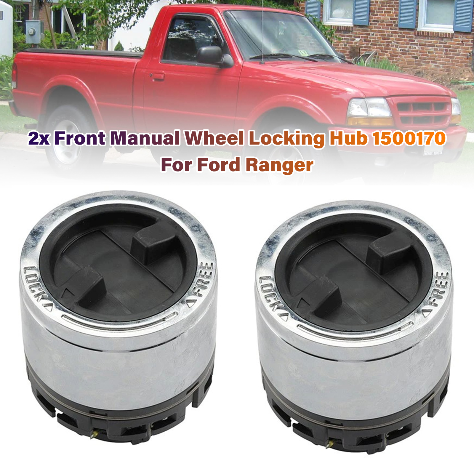 2001-2008 Mazda B3000 B4000 2x Front Manual Wheel Locking Hub 1500170 Generic