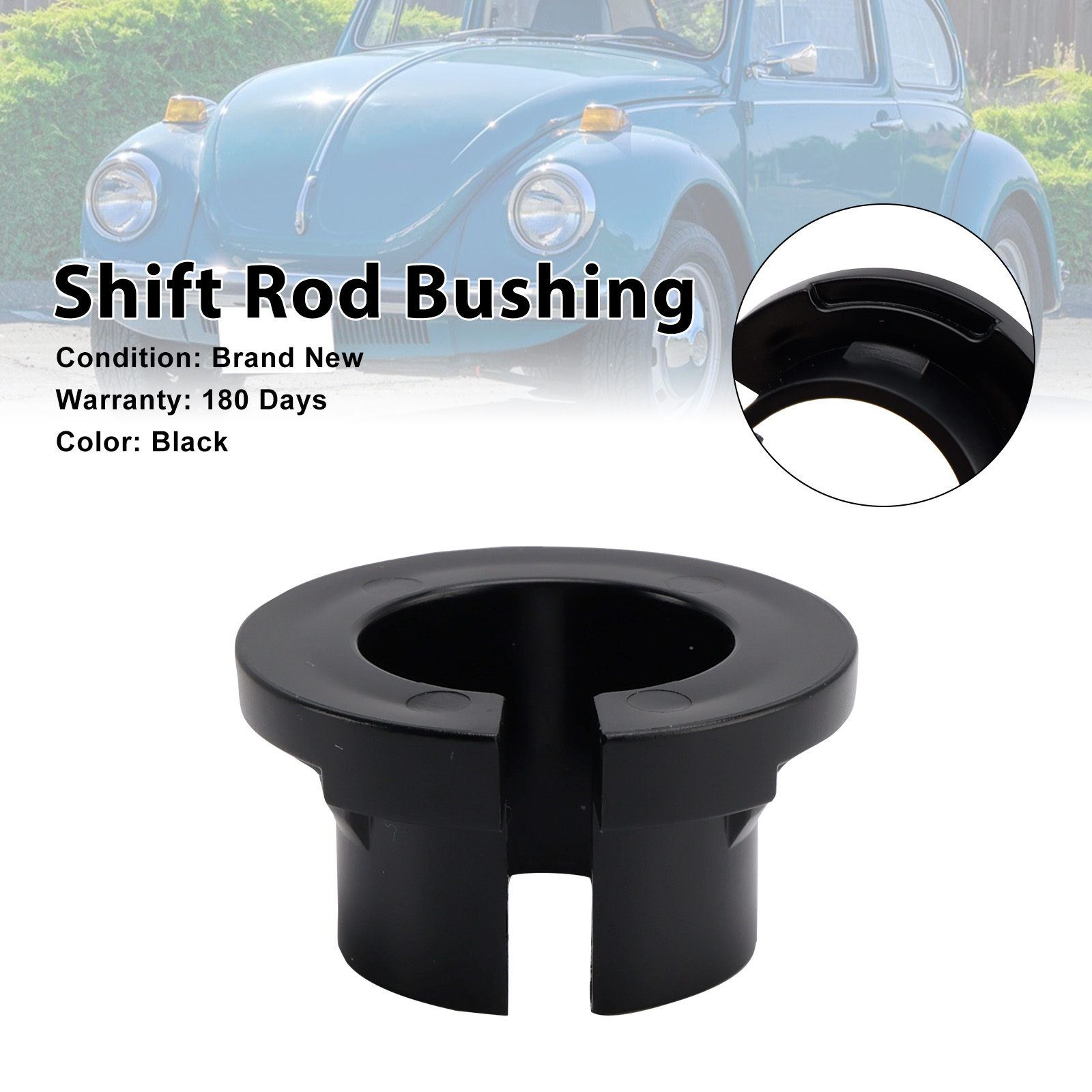 1960-1974 Karmann Ghia Shift Rod Bushing Black Generic