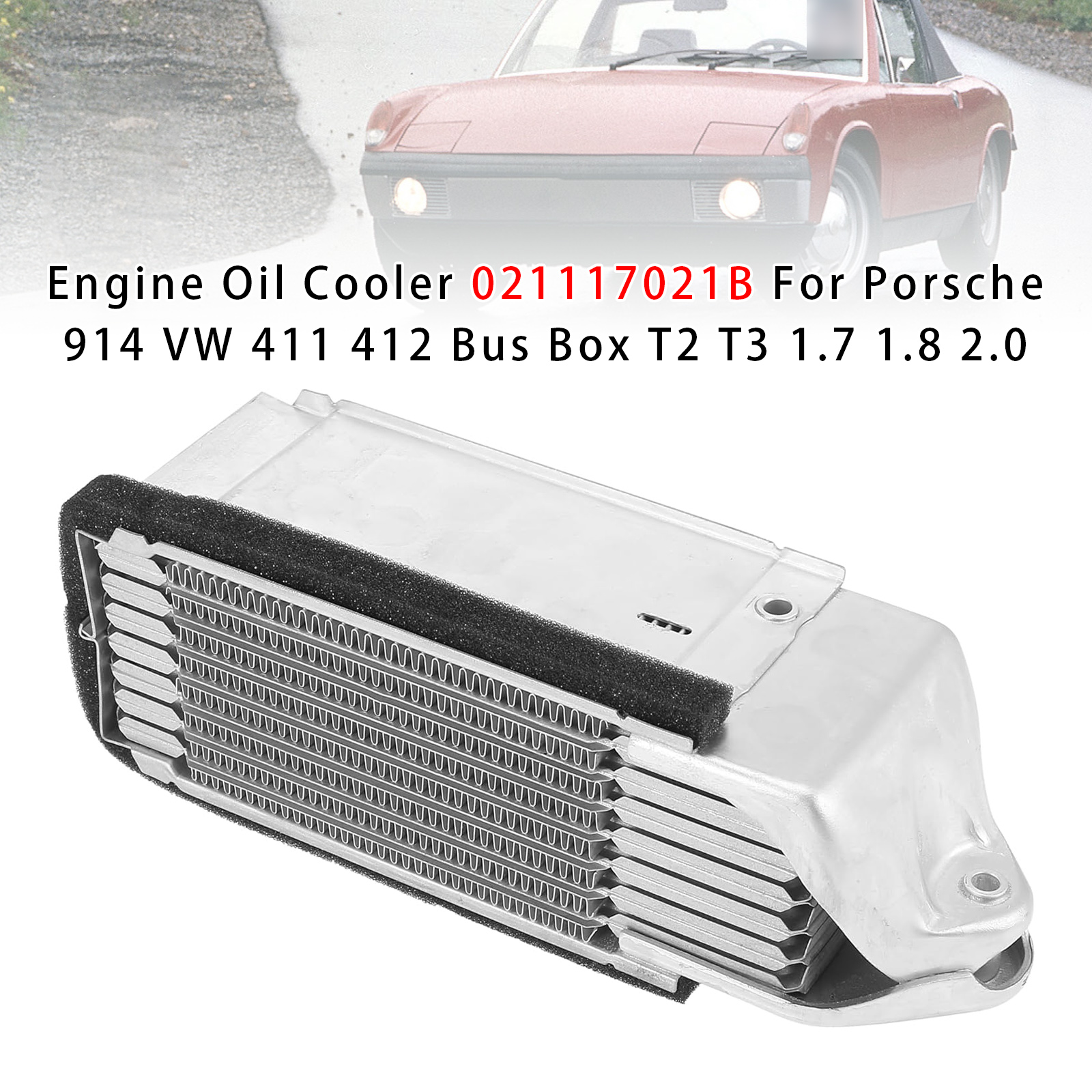 1968-1975 VW 411, 412/ 412 Variant Engine Oil Cooler 021117021B Generic