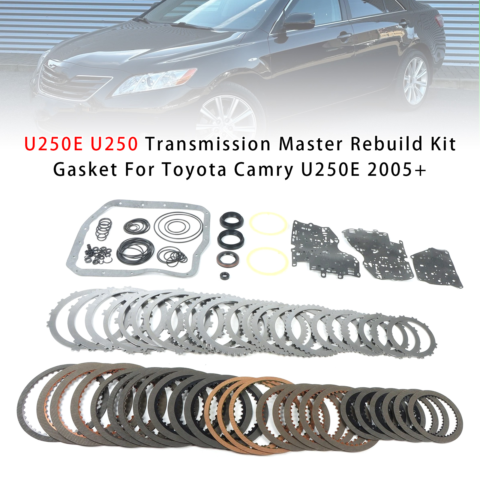 2005+ Toyota Camry U250E Transmission Master Rebuild Kit Gasket U250E U250 Generic
