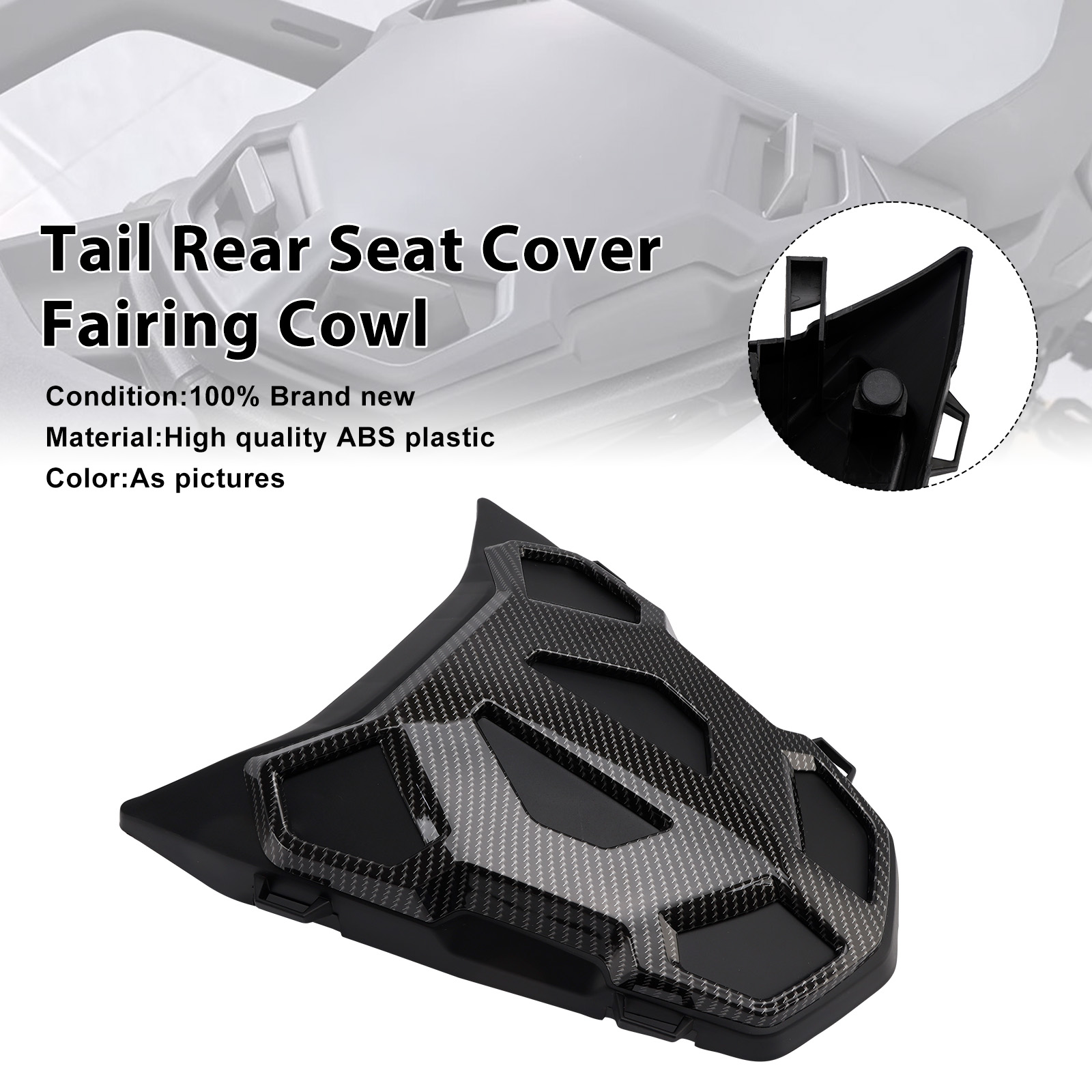2024-2026 BMW R1300GS Tail Rear Seat Cover Fairing Cowl Carbon Generic