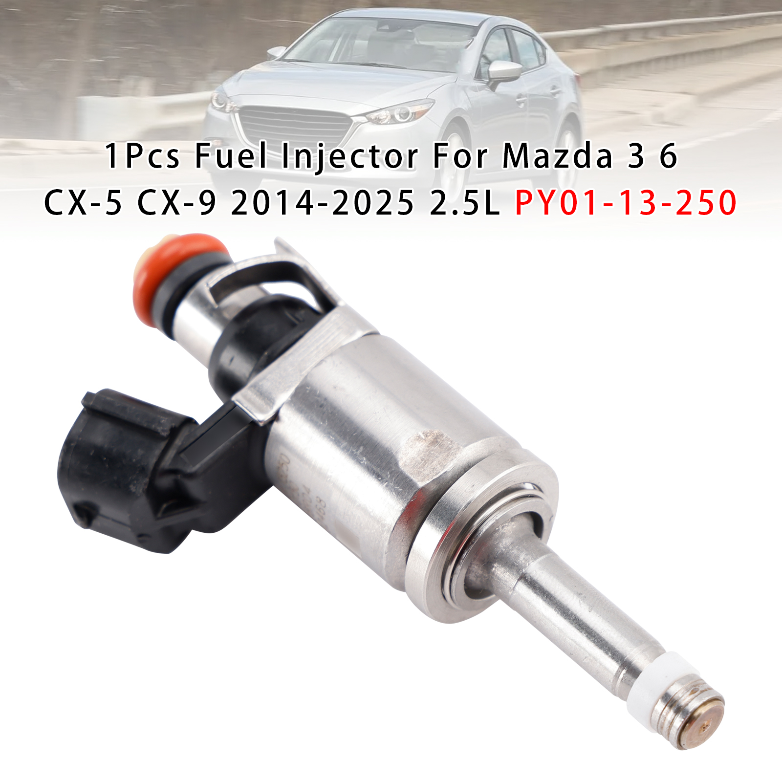 2014-2018 Mazda 3/6 2.5L 1Pcs Fuel Injector PY01-13-250 Generic