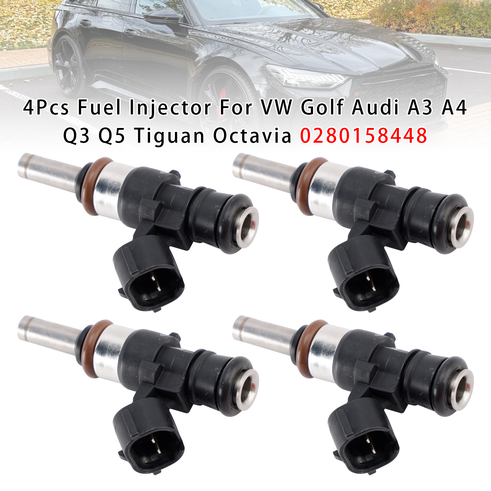 SEAT 4Pcs Fuel Injector 06L906031A, 06L906031D