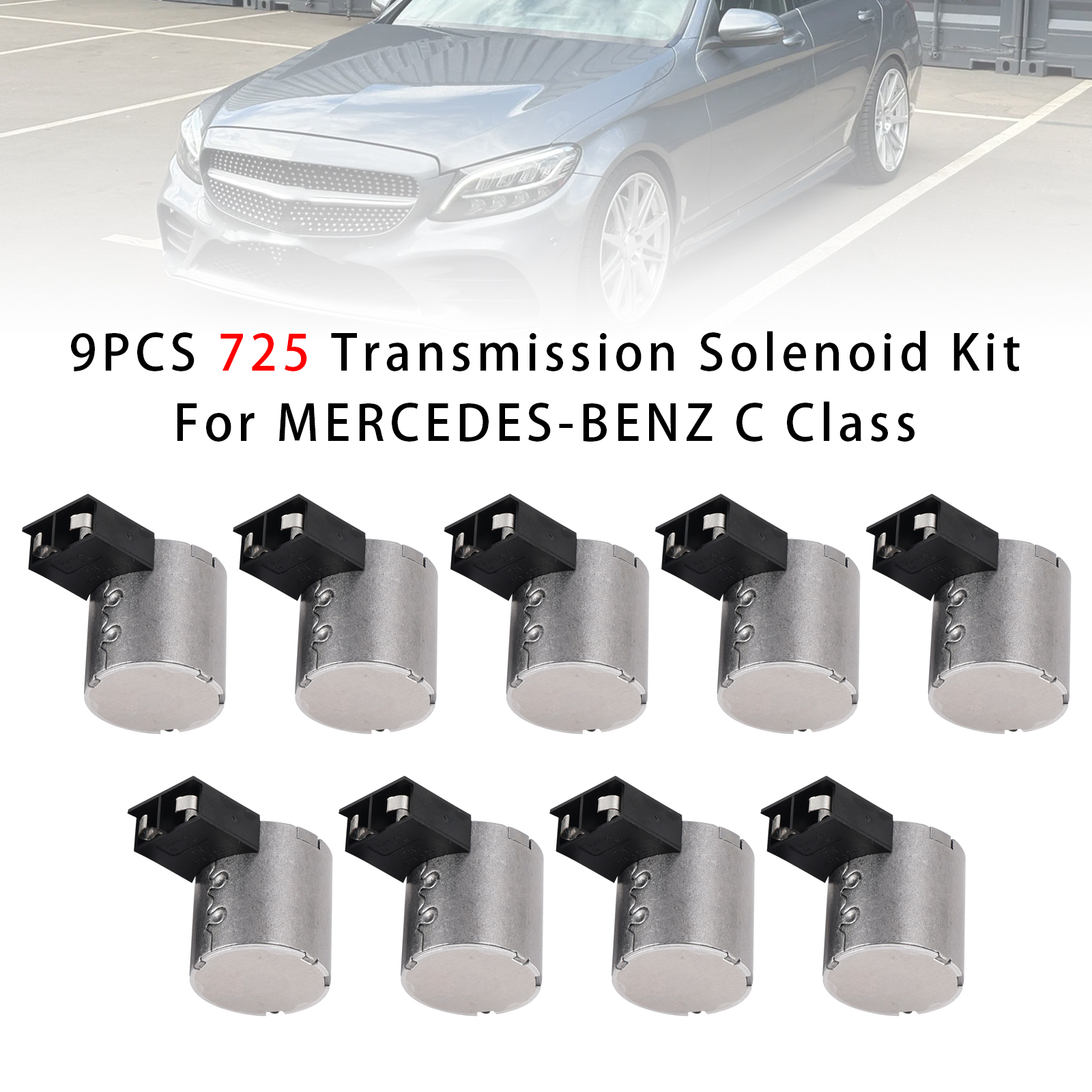 2016-onwards Mercedes Benz GLE (W166 W167) 9PCS 725 Transmission Solenoid Kit Generic