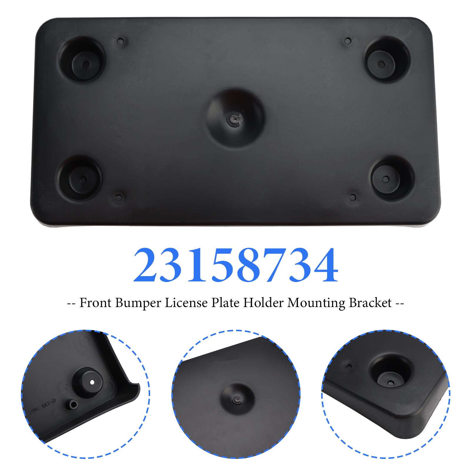2015-2020 Cadillac Escalade/ Esv Front Bumper License Plate Holder Mounting Bracket Generic
