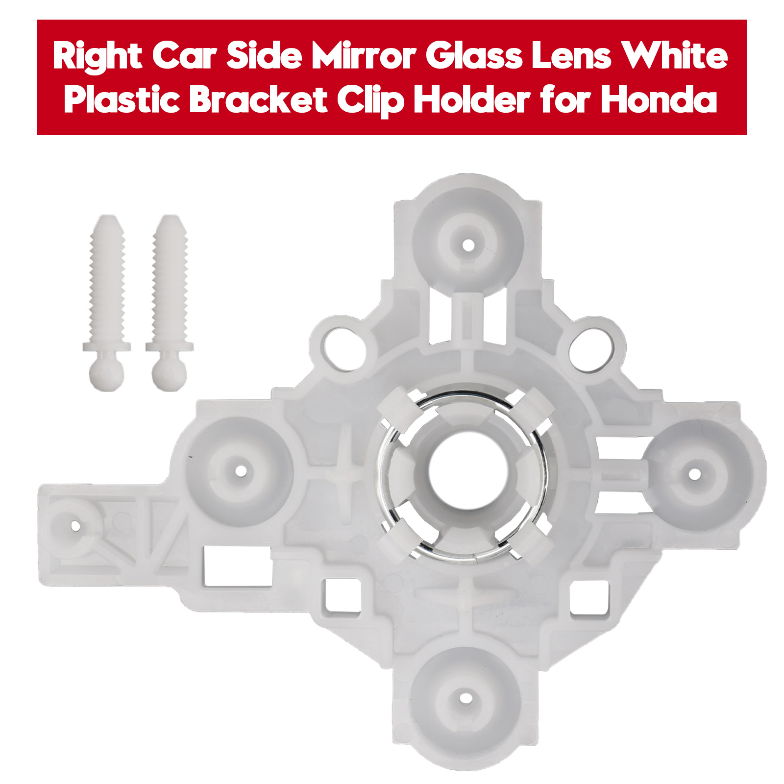 2016-2020 Honda 10th CIVIC Right Car Side Mirror Glass Lens White Plastic Bracket Clip Holder Generic