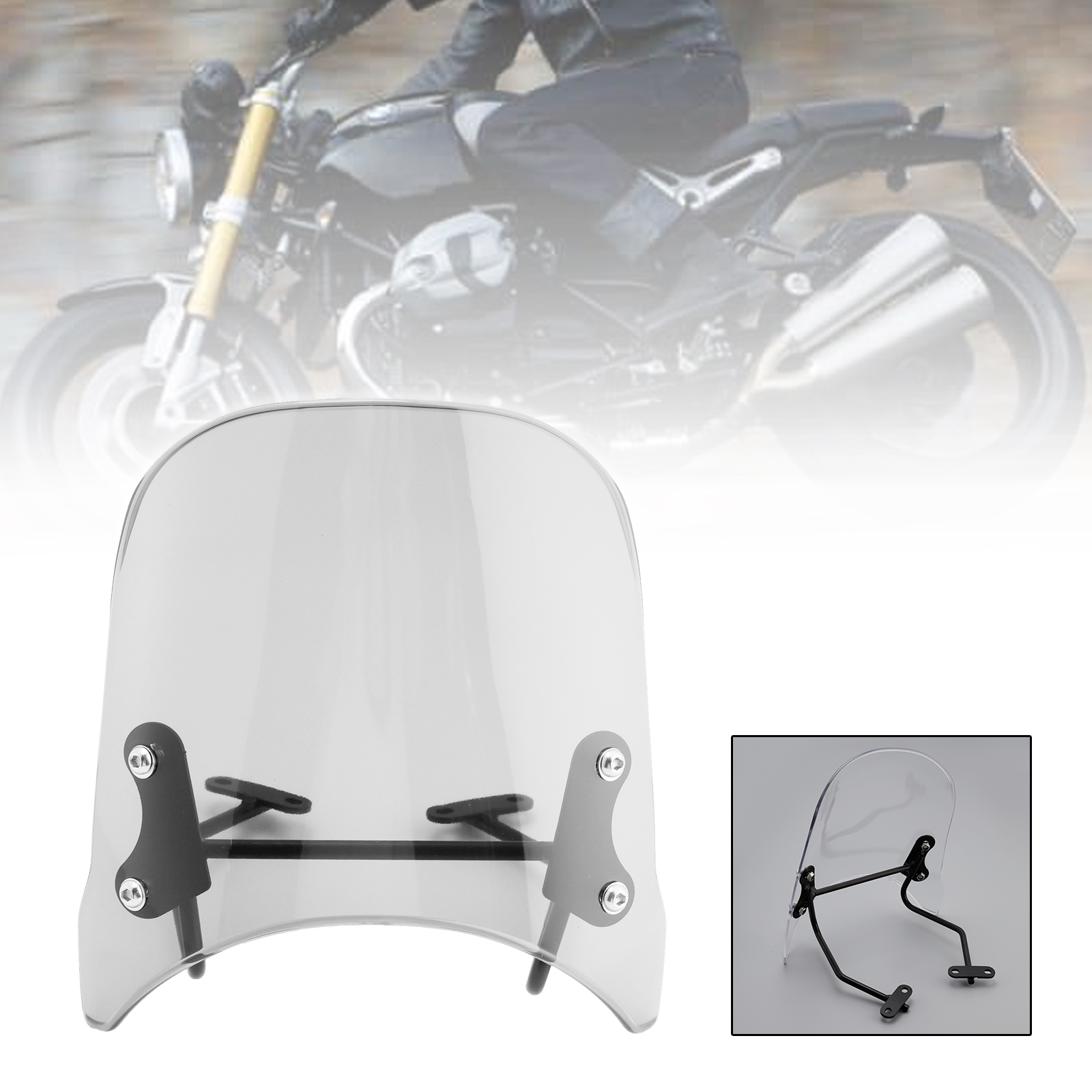 2014-2024 BMW R nineT Scrambler Windshield WindScreen Clear Generic