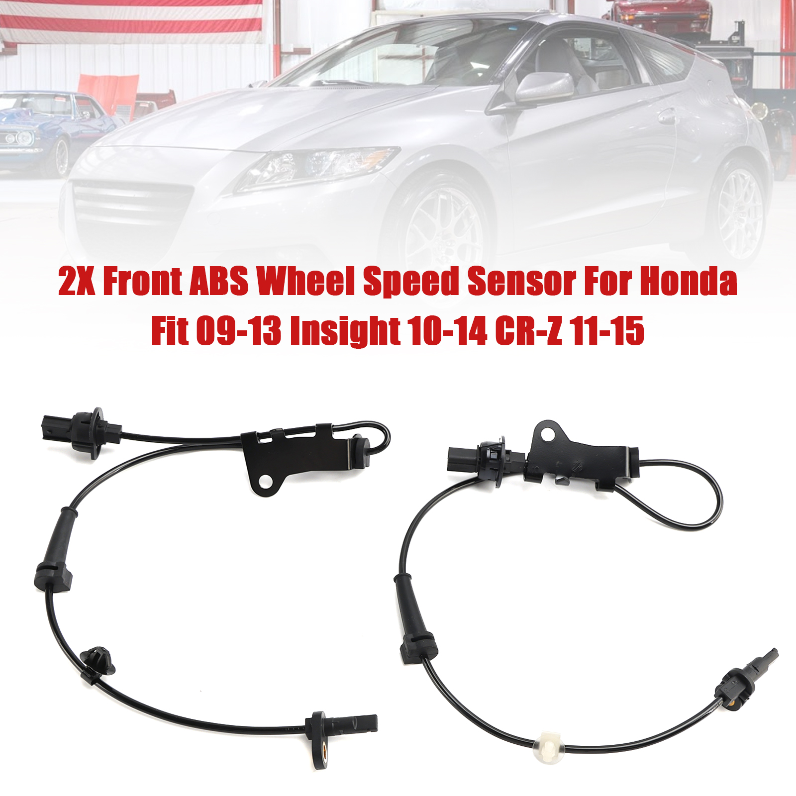2009-2015 Honda Hatchback Front Left & Right CR-Z 2X Front ABS Wheel Speed Sensor 57455-TF0-003 Generic