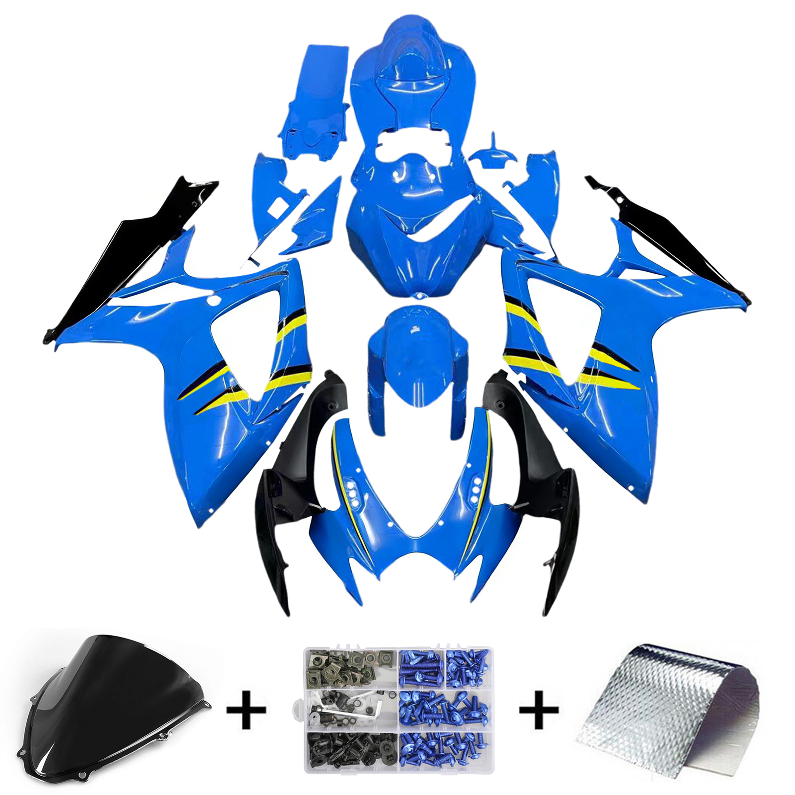 2006-2007 Suzuki GSXR 600 750 Blue Rizla Racing Amotopart Fairings Customs Fairing