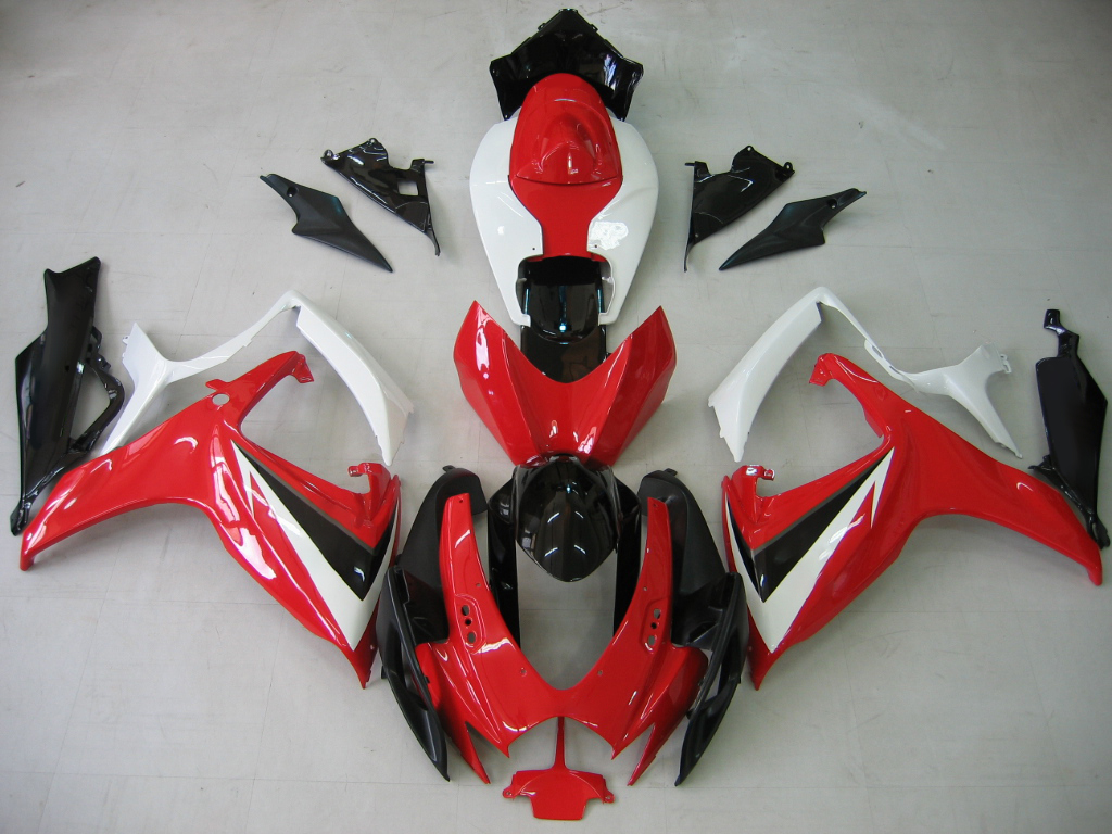 2006-2007 Suzuki GSXR 600 750 Red White Black GSXR Racing Amotopart Fairings Customs Fairing