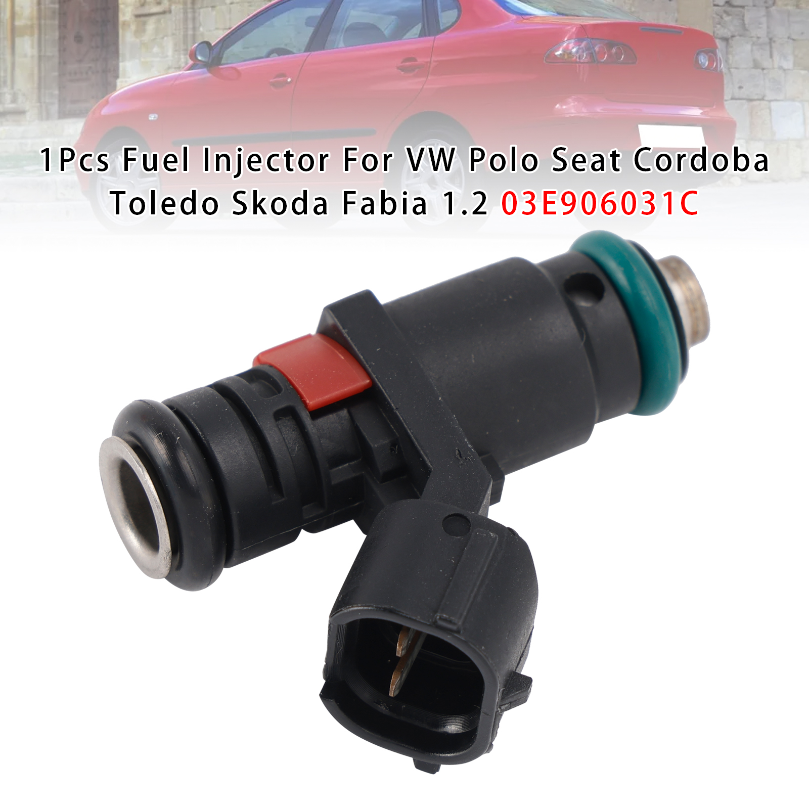 2012-2015 Skoda Rapid Spaceback 1Pcs Fuel Injector 03E906031C 03E906031A Generic