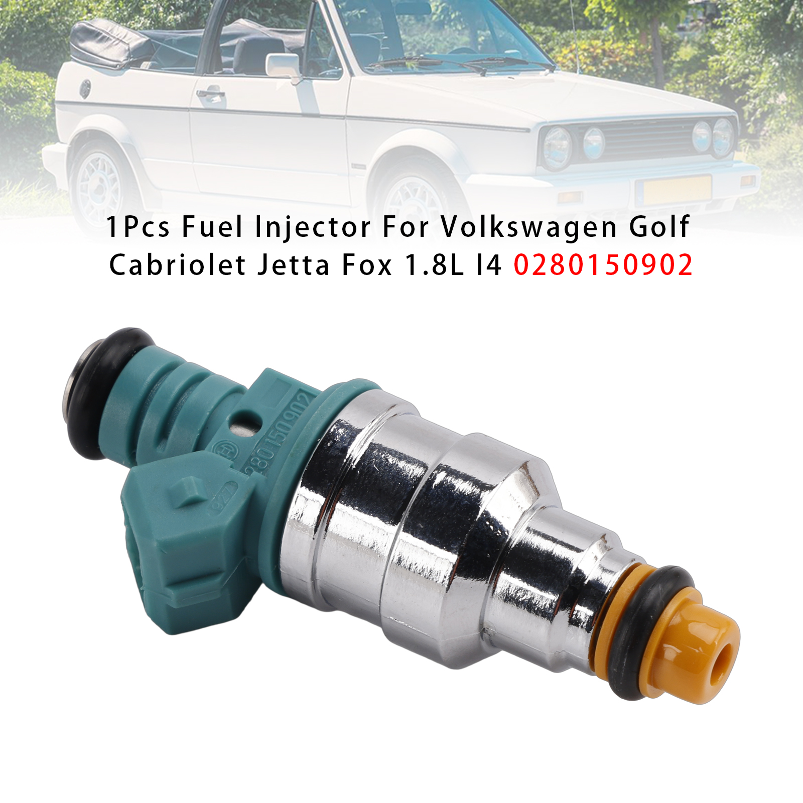 1993-1998 AUDI CABRIOLET 1Pcs Fuel Injector 0280150902 Generic