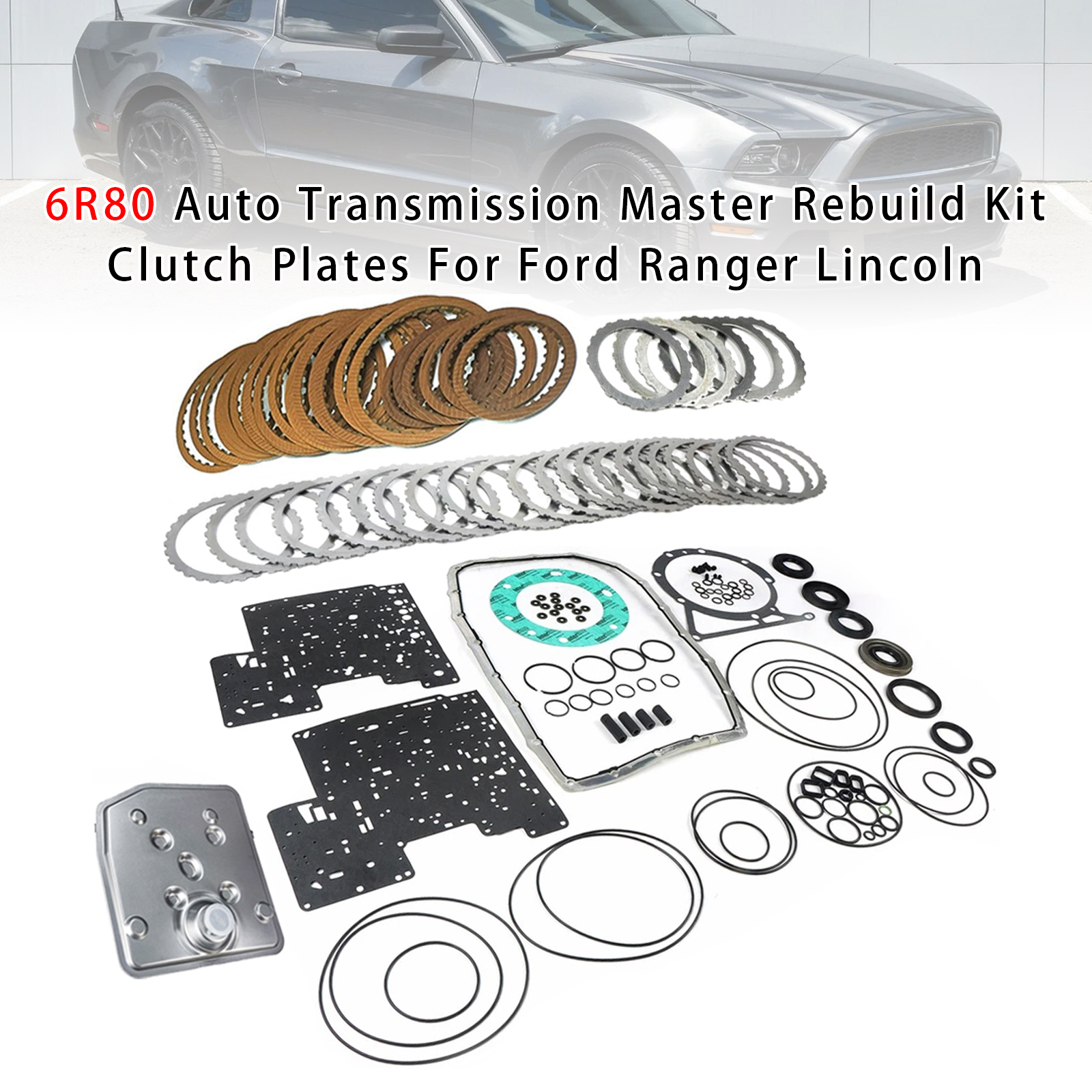 6R80 Auto Transmission Master Rebuild Kit Clutch Plates For Ford Ranger Lincoln