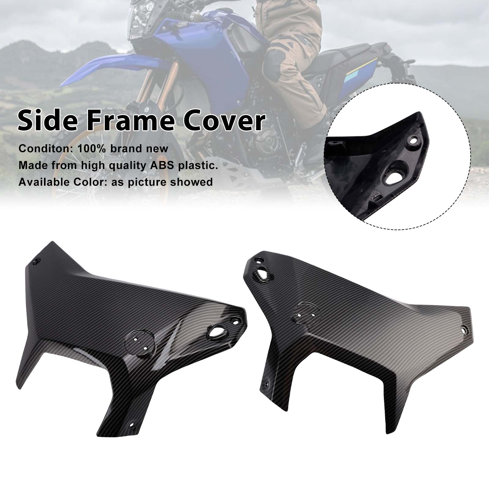 2025-2026 Yamaha Tenere 700 T700S Side Frame Cover Carbon Generic