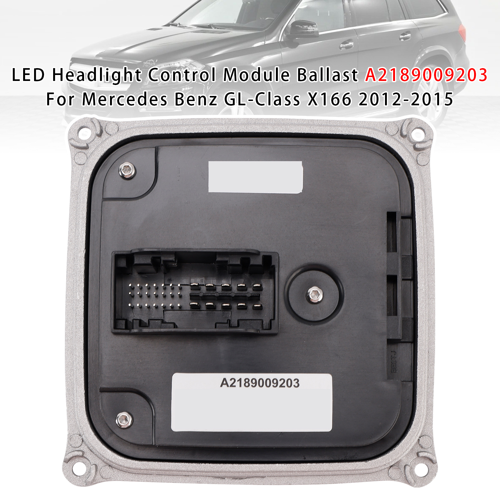 2012-2015 Mercedes Benz GL-Class X166 LED Headlight Control Module Ballast A2189009203 Generic
