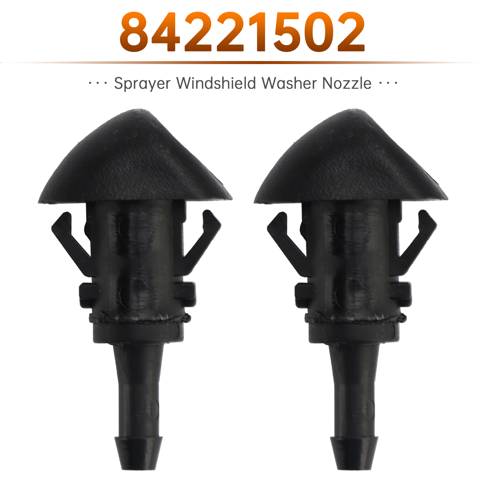 2017-2021 Cadillac XT5 2pcs Sprayer Windshield Washer Nozzle 84221502 Generic