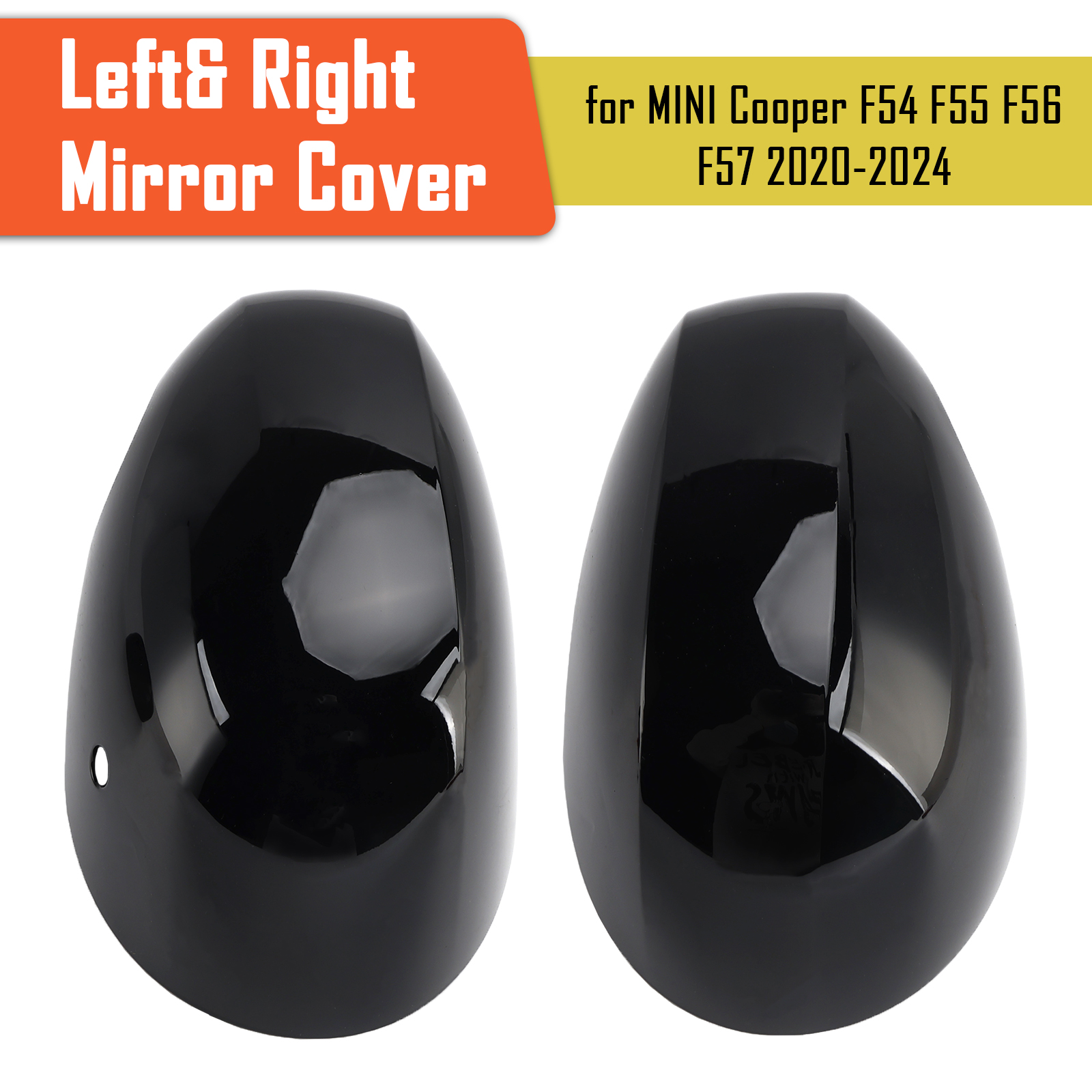 2020-2024 MINI Cooper F54 F55 F56 F57 Left& Right Mirror Cover 51169881533 51169881534 Generic