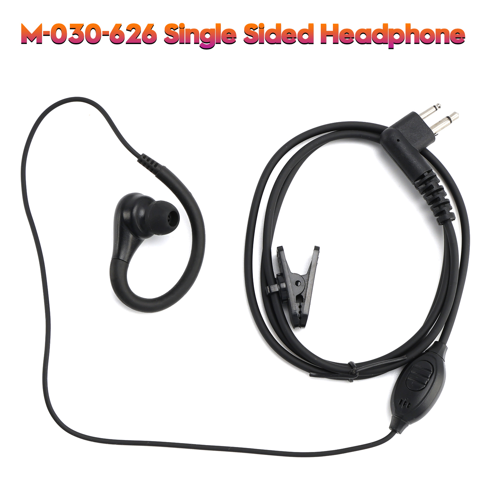 K-030-626 Earhook Headset For GP2000 CP88 SP10 PRO1150 P040 MAG ONE A6 V318