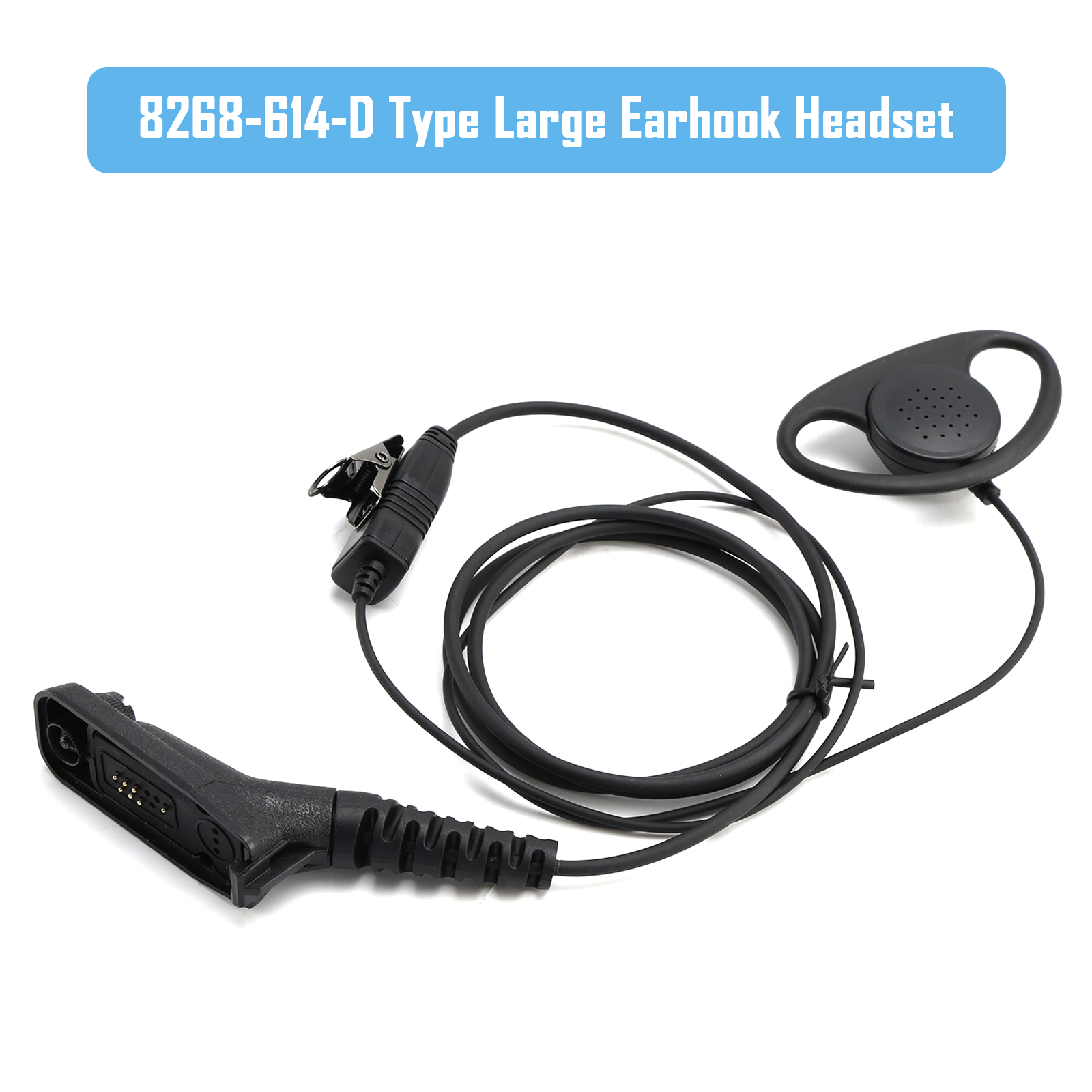 8268-614-D Type Large Earhook Headset For XPR6300 XiRP8200 DP3400 DGP4150 GP328D