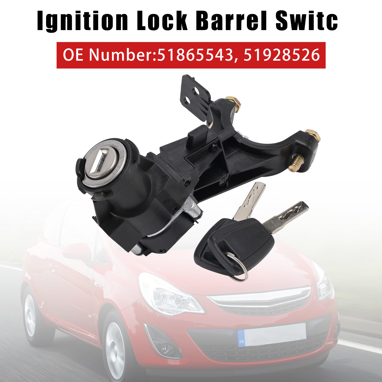 2010- Vauxhall Combo D Ignition Lock Barrel Switch Starter 51865543 51928526 Generic