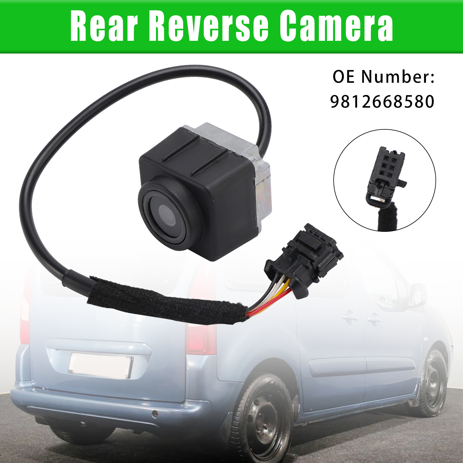 2008-2018 Peugeot Partner Tepee/UV Rear Reverse Camera 9812668580 Generic