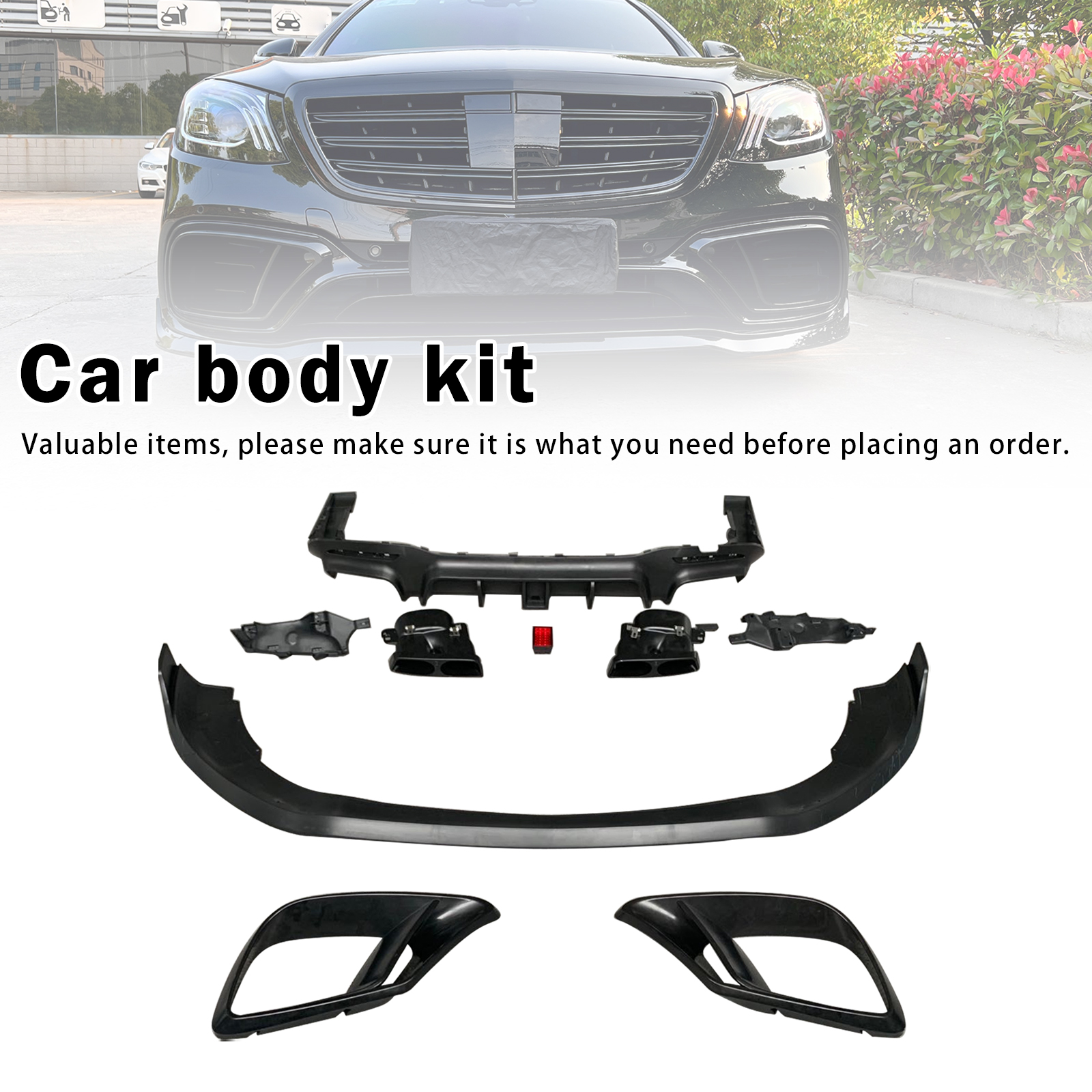 2018-2020 Mercedes Benz S-Class W222 S63/S65 Body Kit Bumper Generic