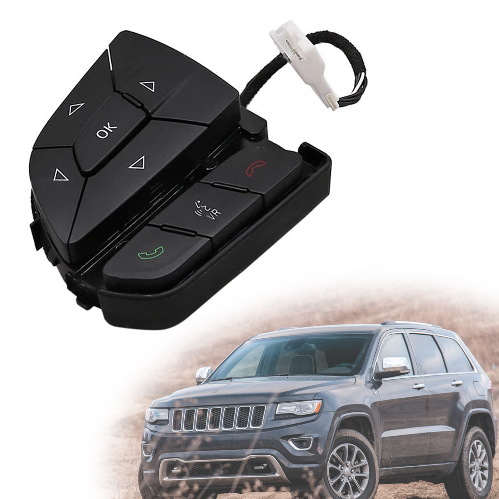 2014-2021 Grand Cherokee Steering Wheel Radio Control Button Switch 68159639AC Generic