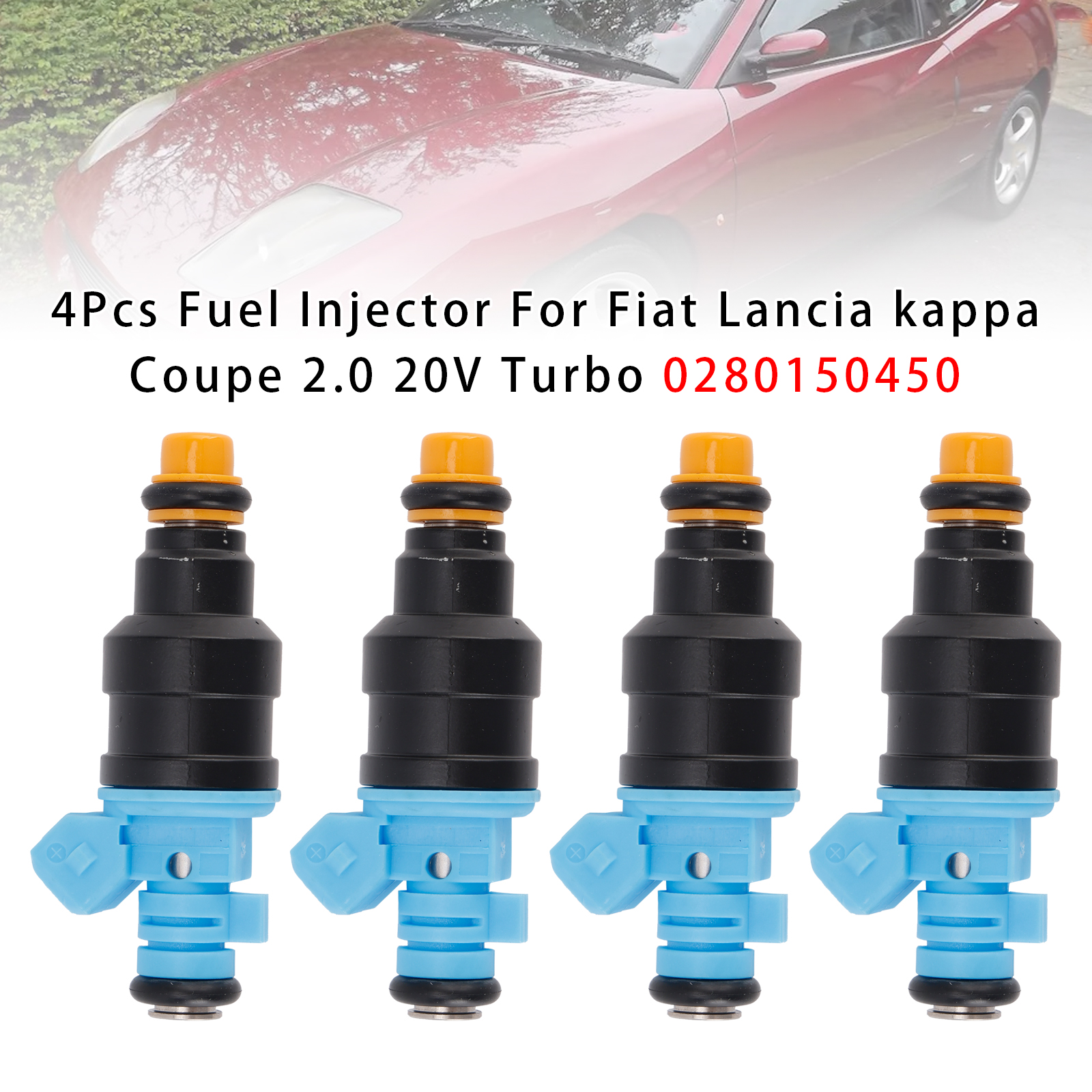 1994-2001 Lancia Kappa 2.0 16 V Turbo 4Pcs Fuel Injector 0280150450 Generic
