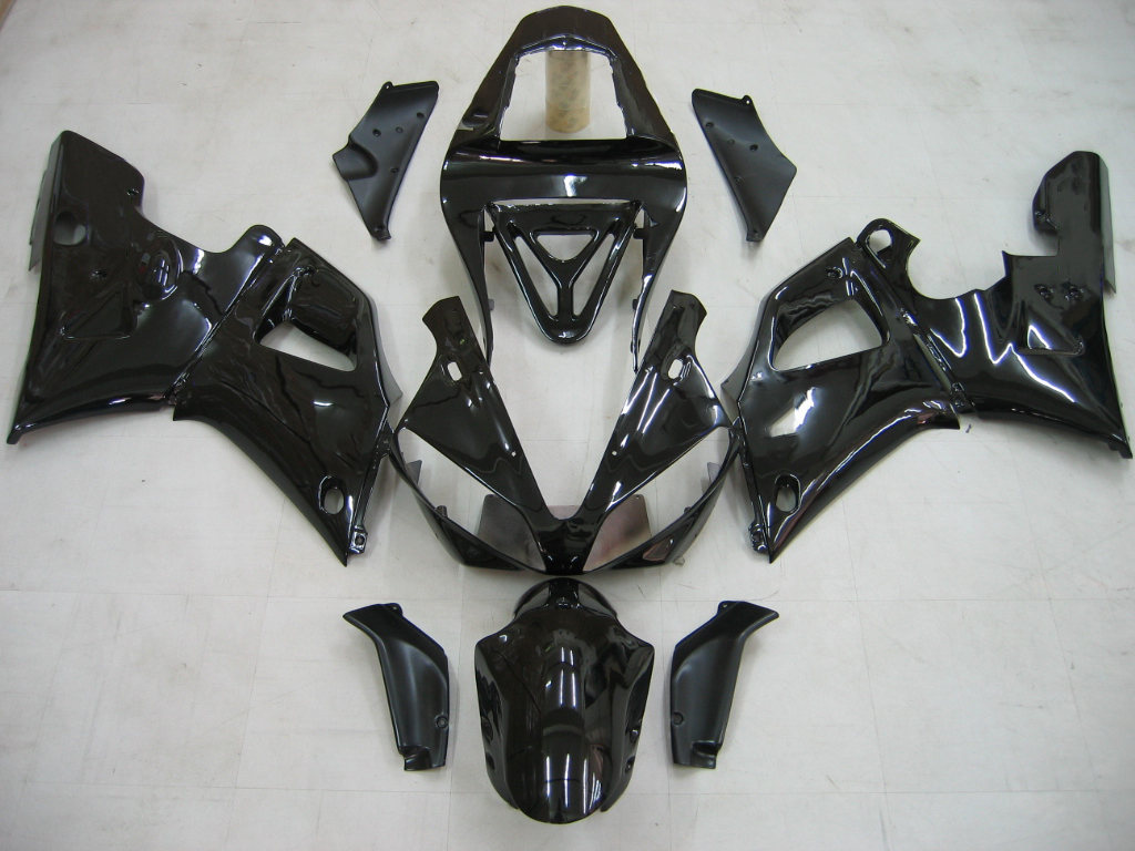 2000-2001 Yamaha YZF-R1 Black YZF Racing Amotopart Fairings Customs Fairing