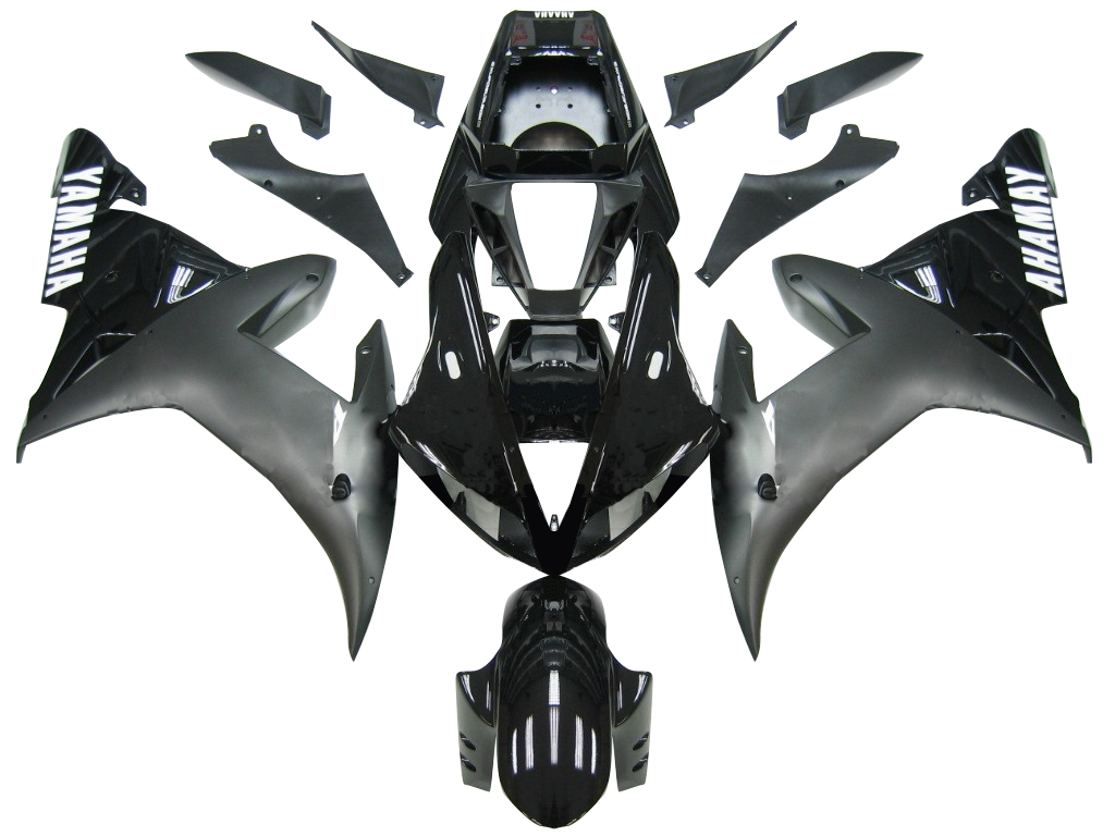 2002-2003 Yamaha YZF-R1 Contrast Black R1 Racing Amotopart Fairings Customs Fairing