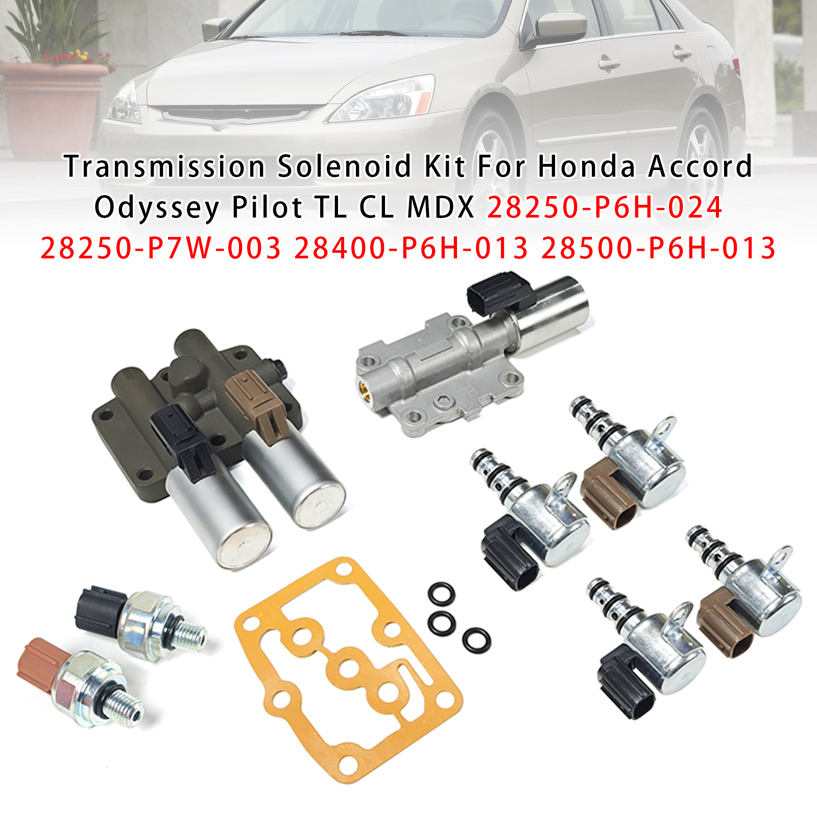 1998-2007 Honda Accord Odyssey Pilot TL CL MDX Transmission Solenoid Kit 28250-P6H-024 Generic