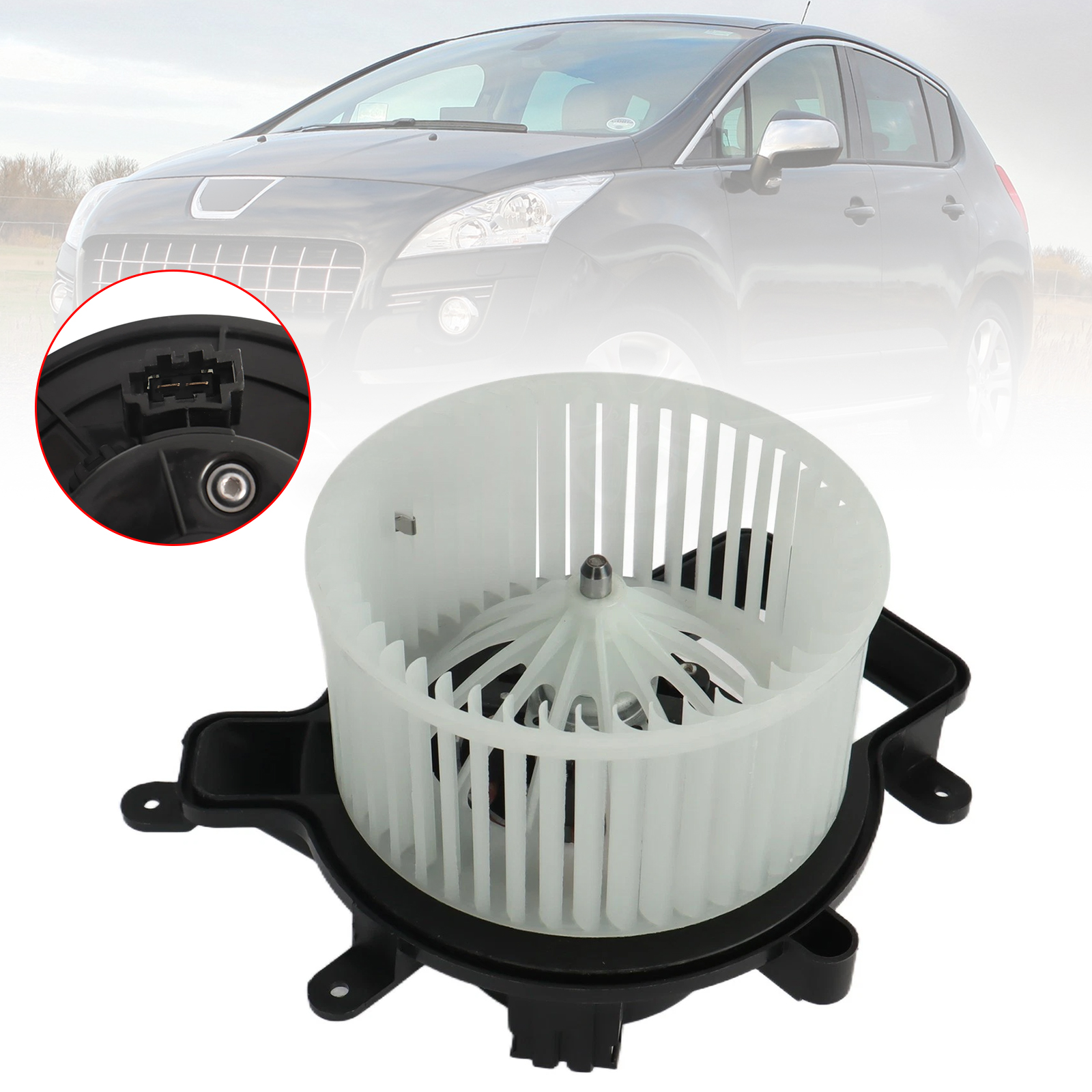 2009-2017 PEUGEOT 3008 5008 HVAC Blower Motor Fan Front 6441CP White Generic
