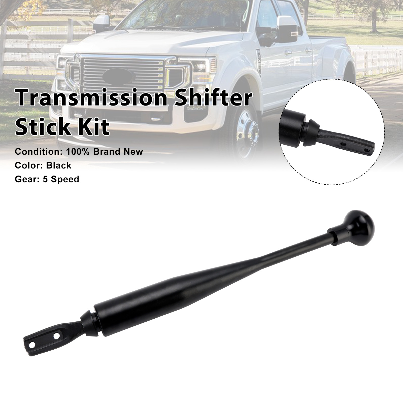 Ford Super Duty F250/ F350/ F450 5 Speed Transmission Shifter Stick Kit Generic
