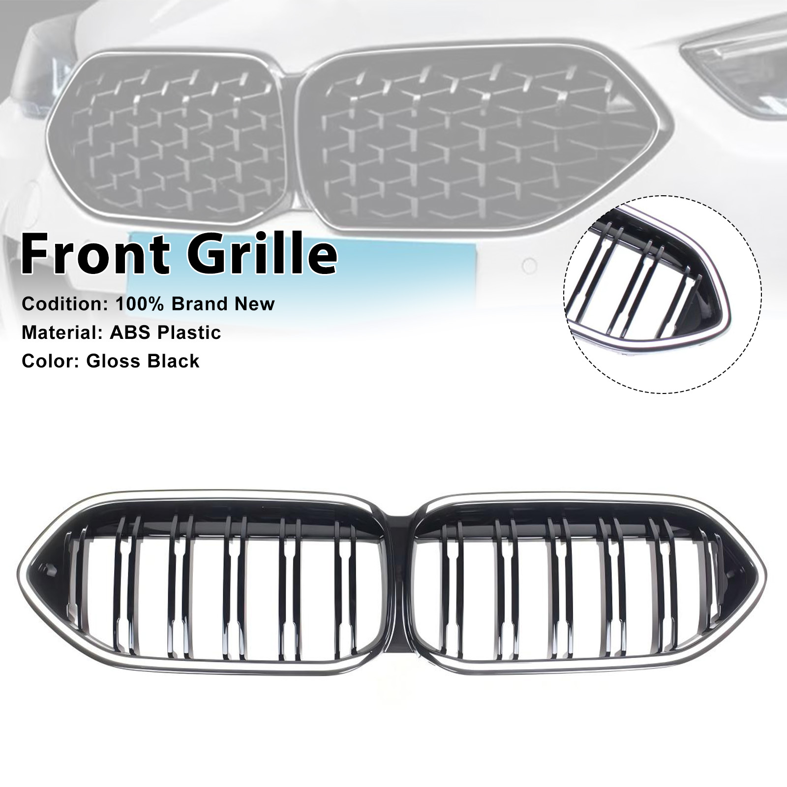 2020-2023 BMW 2 Series Gran Coupe F44 Front Bumper Grille Generic