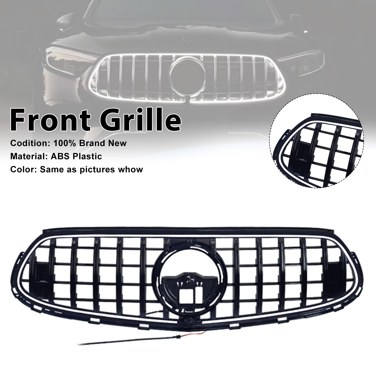2022-2025 Mercedes Benz GLC-Class X254 C254 Front Bumper Upper Grille Generic