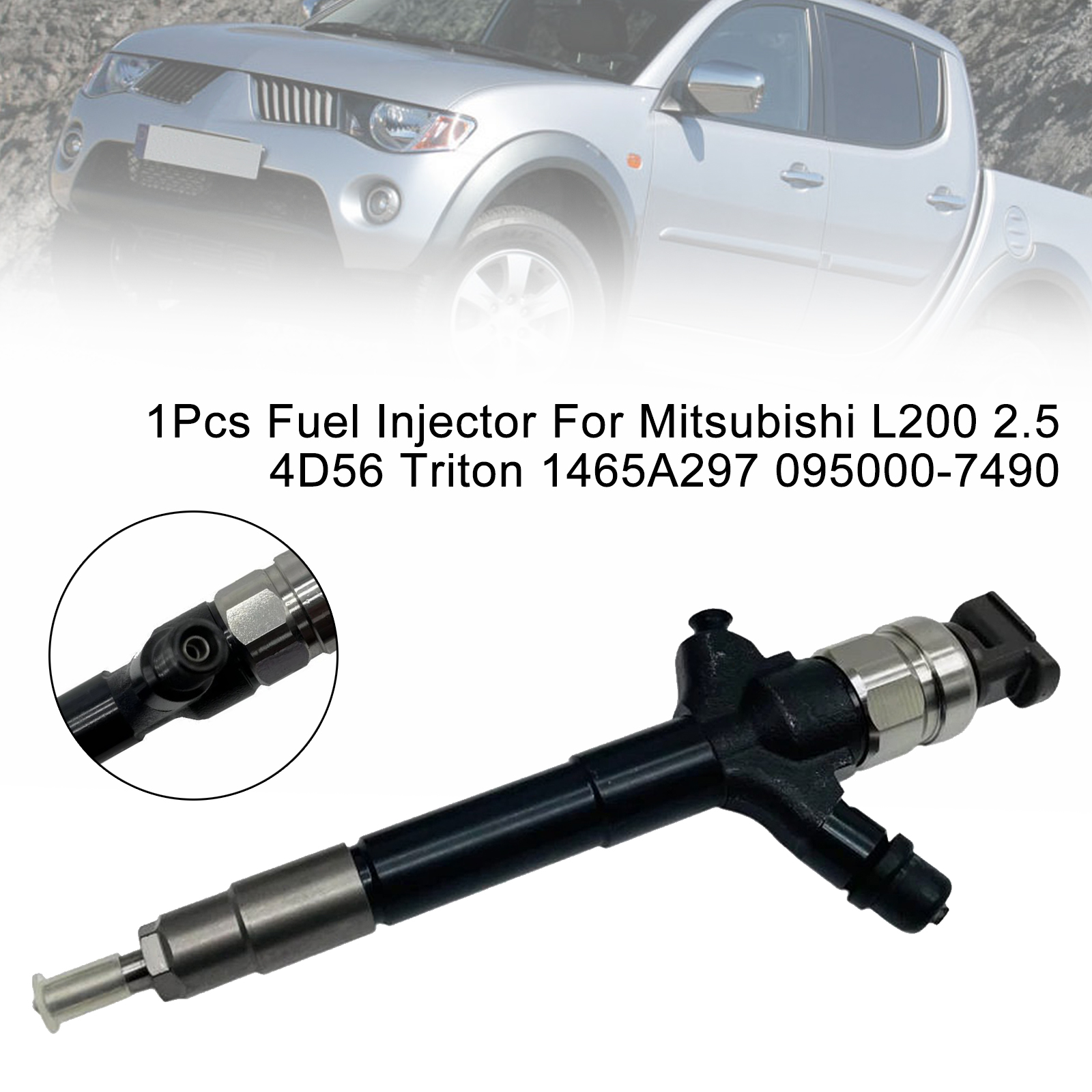 Mitsubishi L200 2.5 4D56 Triton 1Pcs Fuel Injector 1465A297 095000-7490 Generic