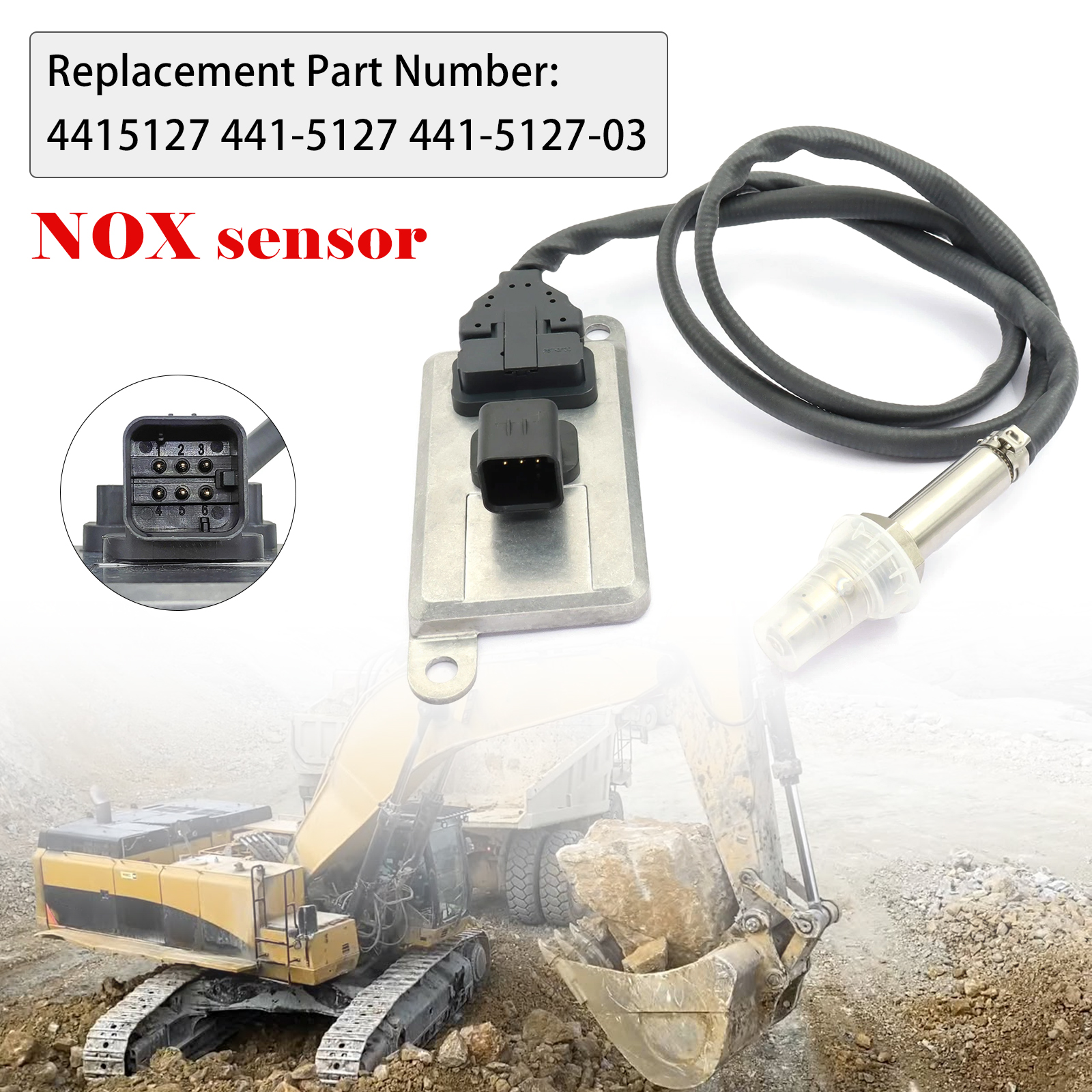 4415127 441-5127 441-5127-03 Nitrogen Oxide Nox Sensor For CAT Caterpillar