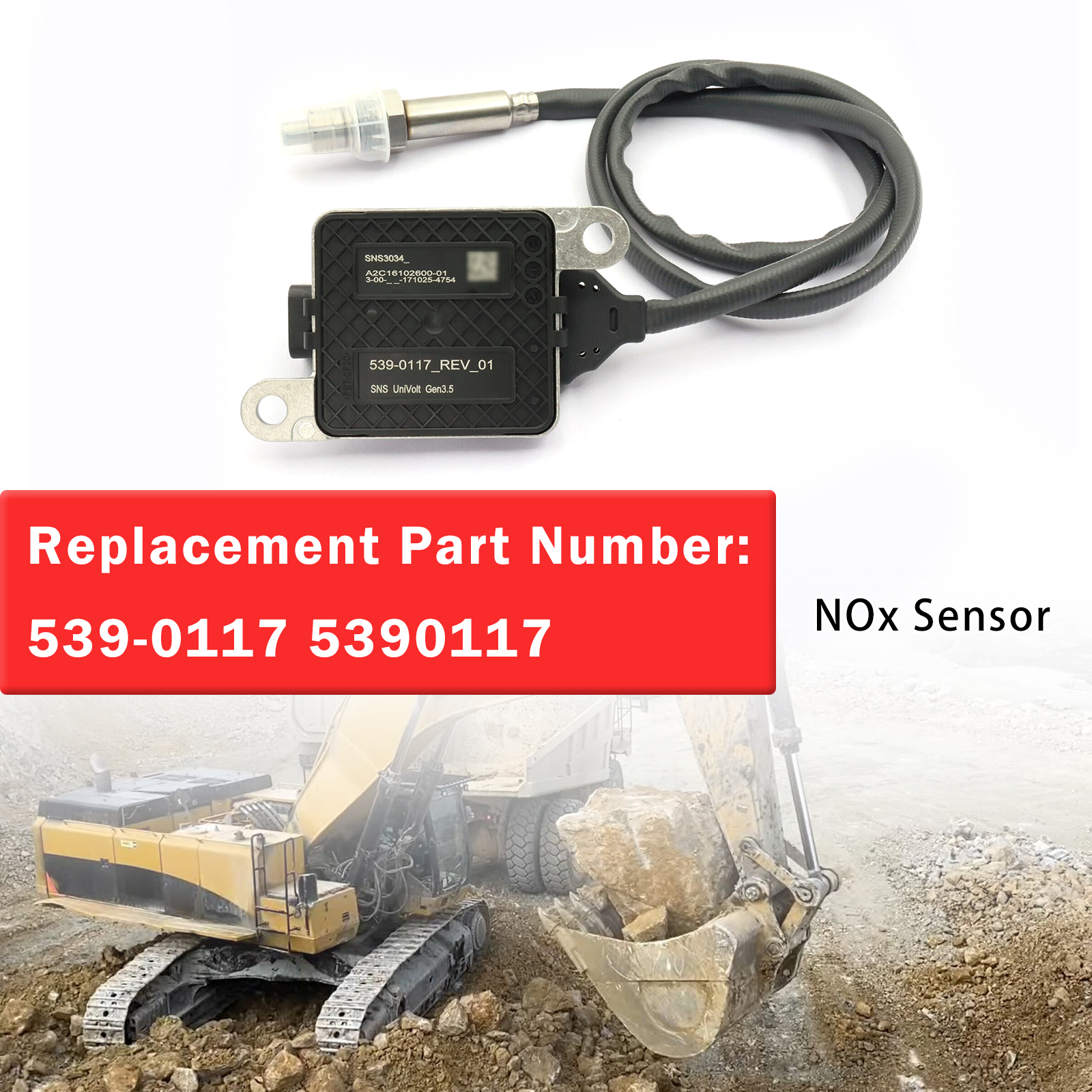539-0117 5390117 Nitrogen Oxide Nox Sensor For CAT Caterpillar