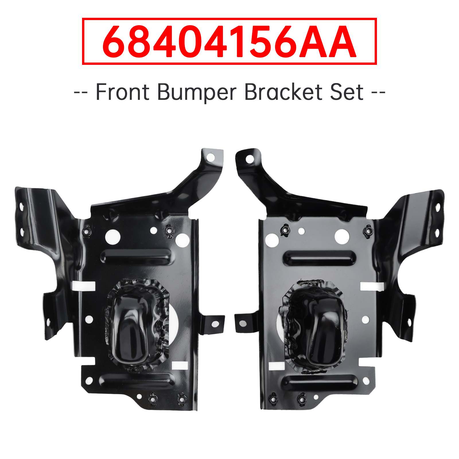 2019-2024 RAM 1500 Front Bumper Bracket Set Steel 68404156AA Generic