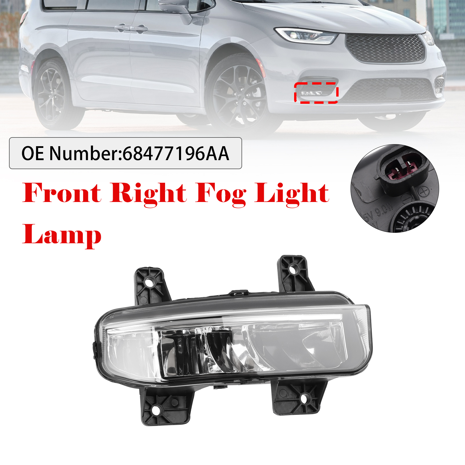 2020-2024 Ram 1500 Front Right LED Fog Light Generic