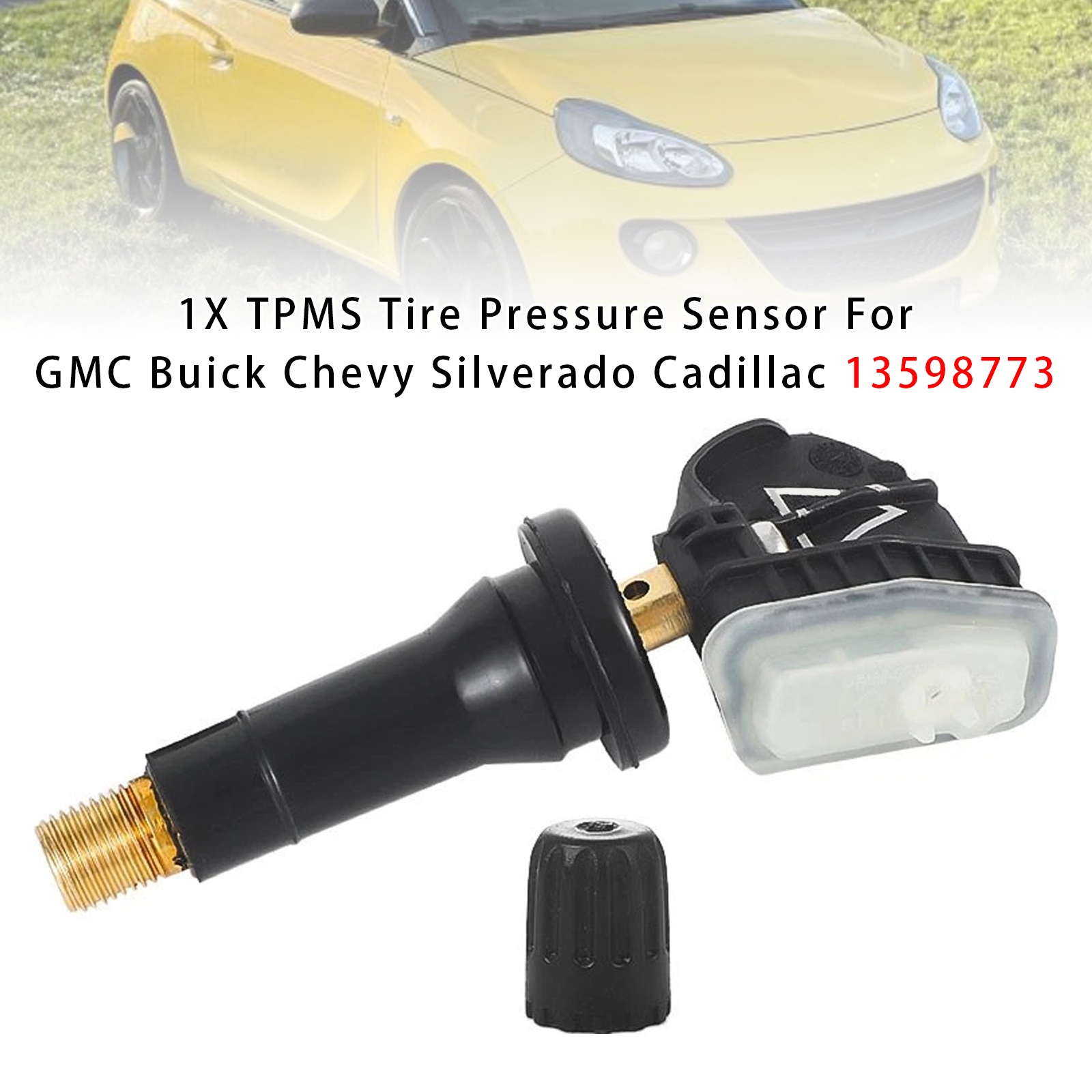 1X TPMS Tire Pressure Sensor For GMC Buick Chevy Silverado Cadillac 13598773