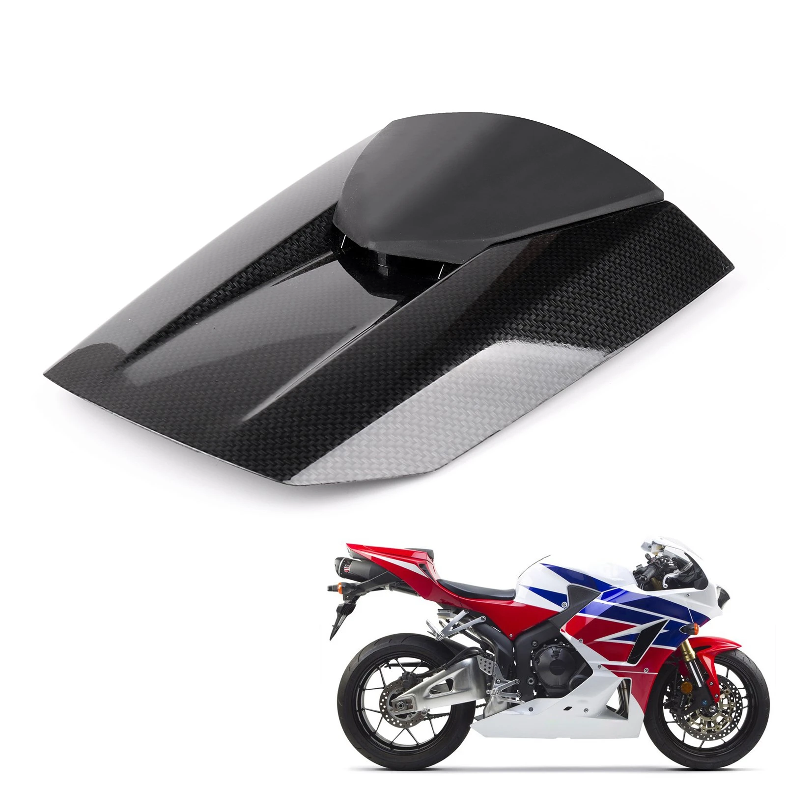 2013-2024 Honda CBR600RR Rear Tail Pillion Seat Fairing Cover Carbon Generic